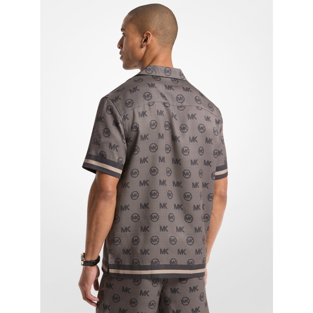 Michael Kors Logo TENCEL Shirt BLACK