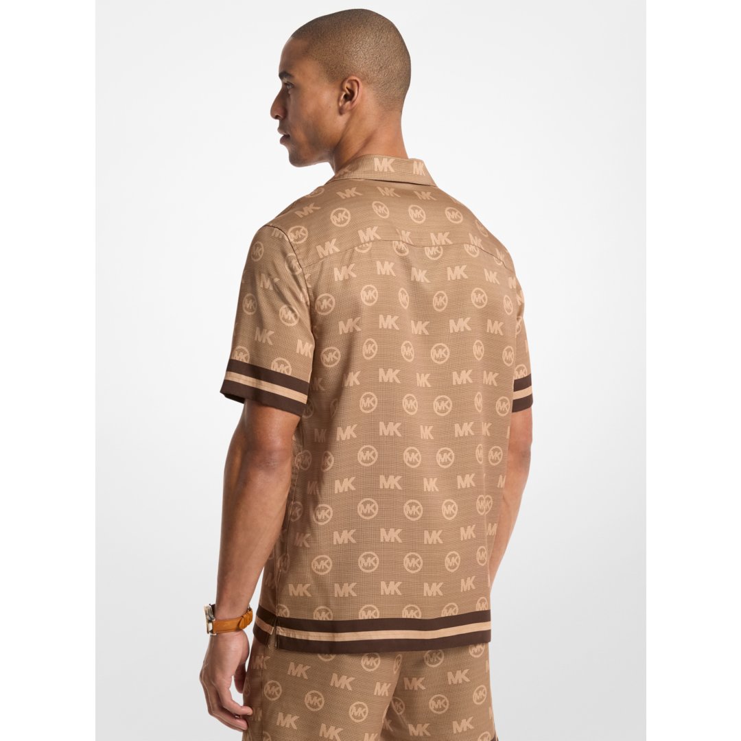 Michael Kors Logo TENCEL Shirt ACC CAMEL