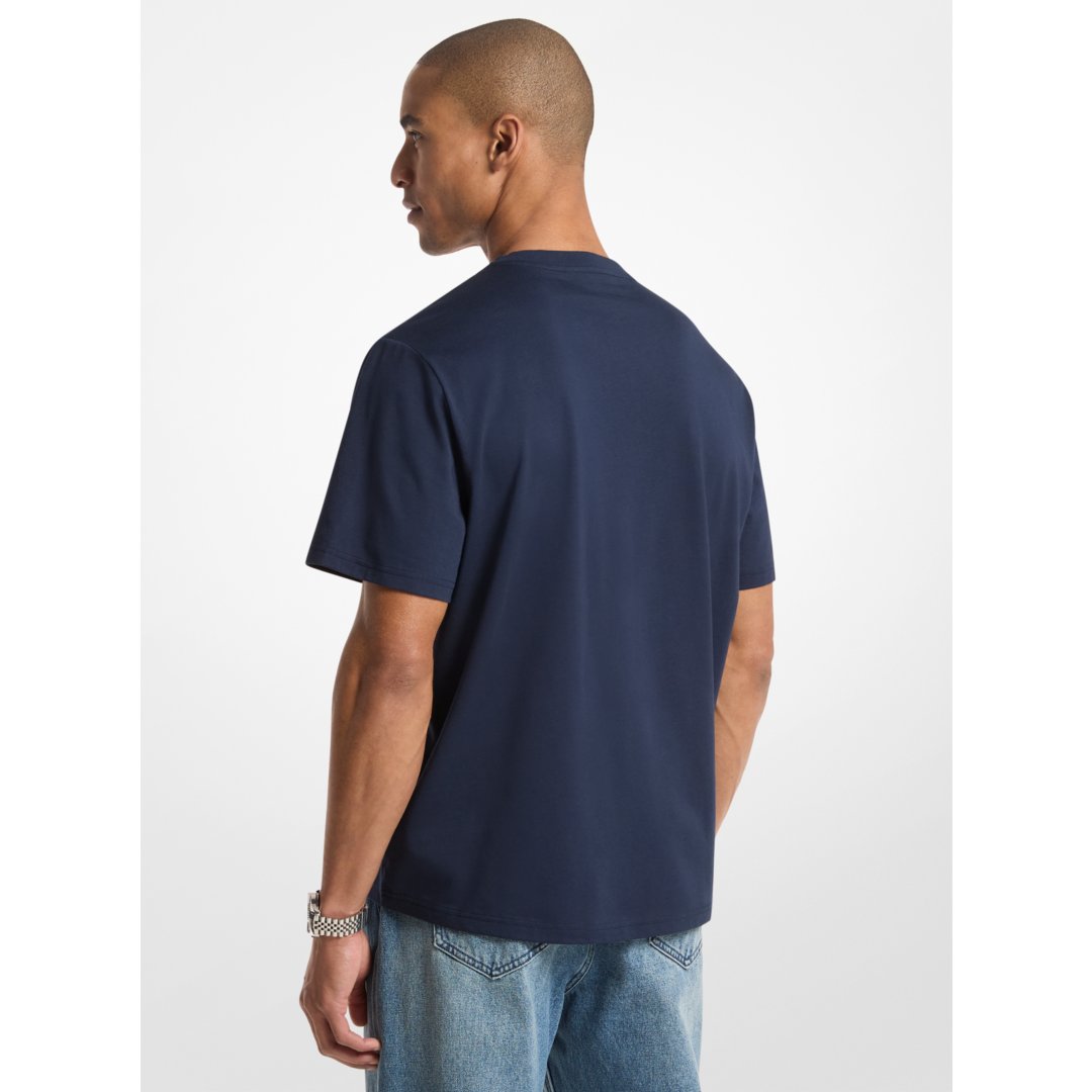 Michael Kors Logo Cotton Jersey T-Shirt MIDNIGHT
