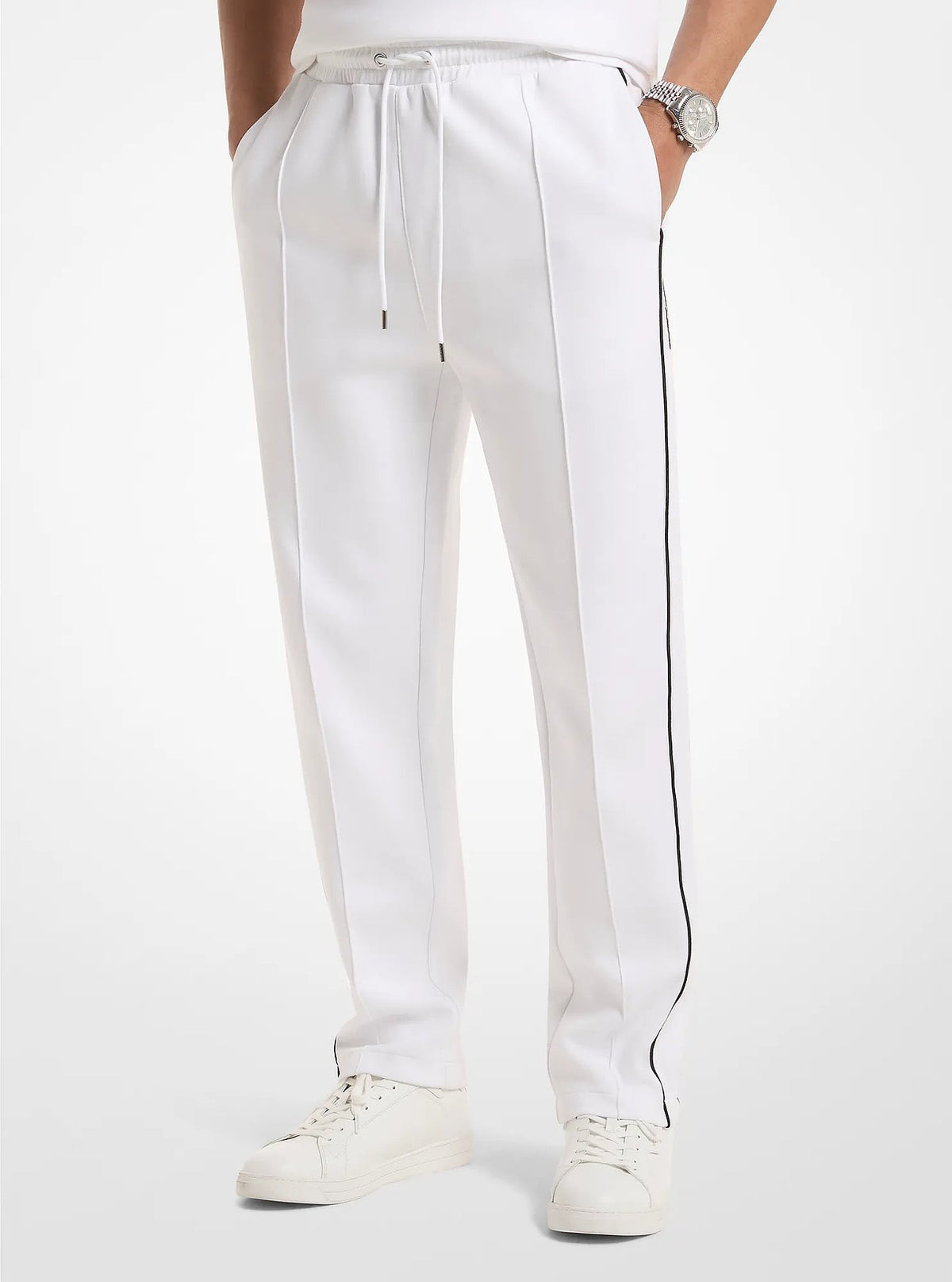 Michael Kors Cotton Blend Joggers WHITE