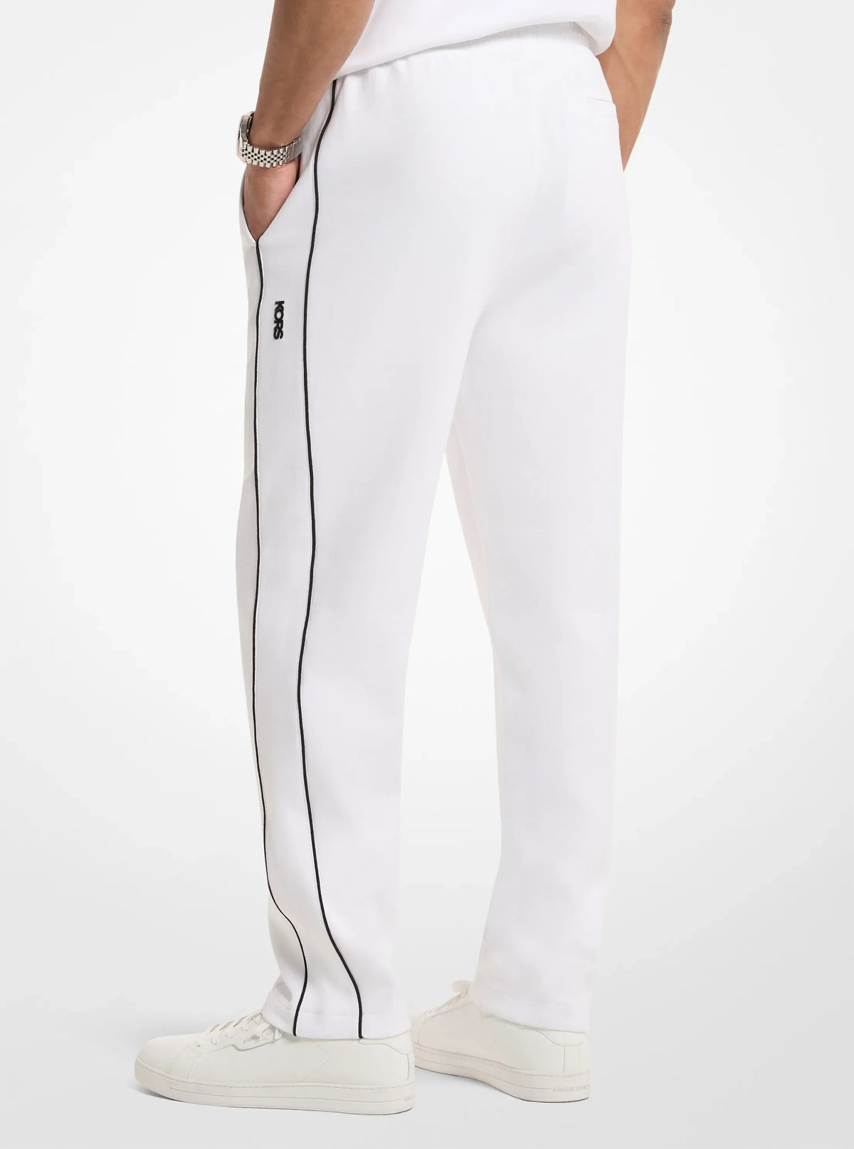Michael Kors Cotton Blend Joggers WHITE