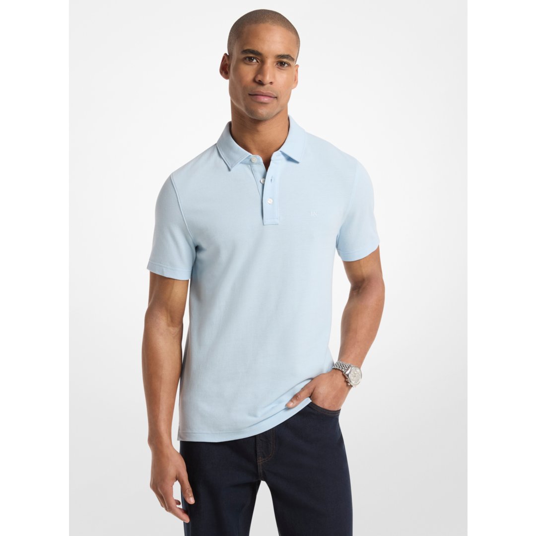 Michael Kors Pima Cotton Piqu Polo Shirt PASTEL BLUE