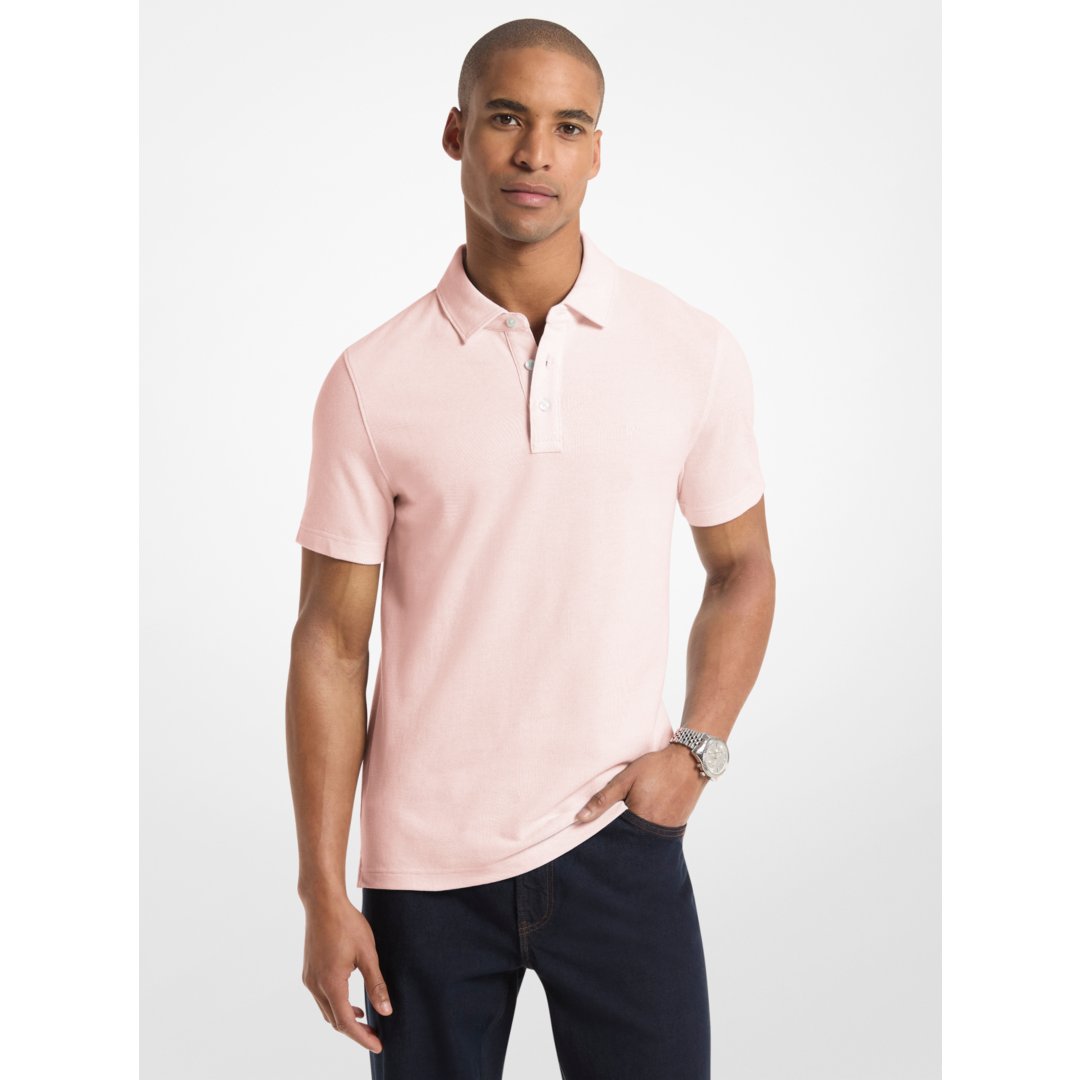 Michael Kors Pima Cotton Piqu Polo Shirt POWDER BLUSH
