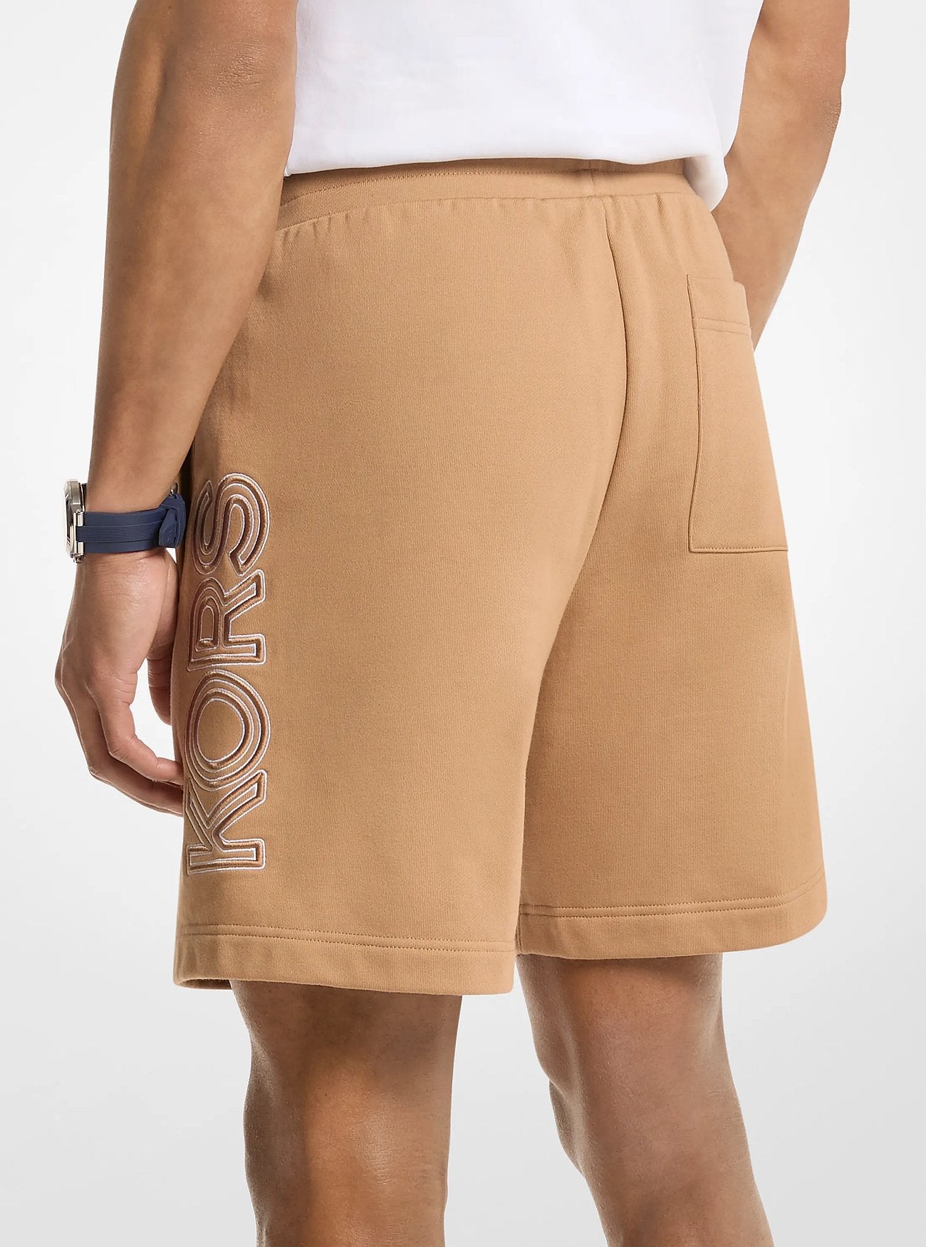 Michael Kors Logo Cotton Shorts DARK CAMEL