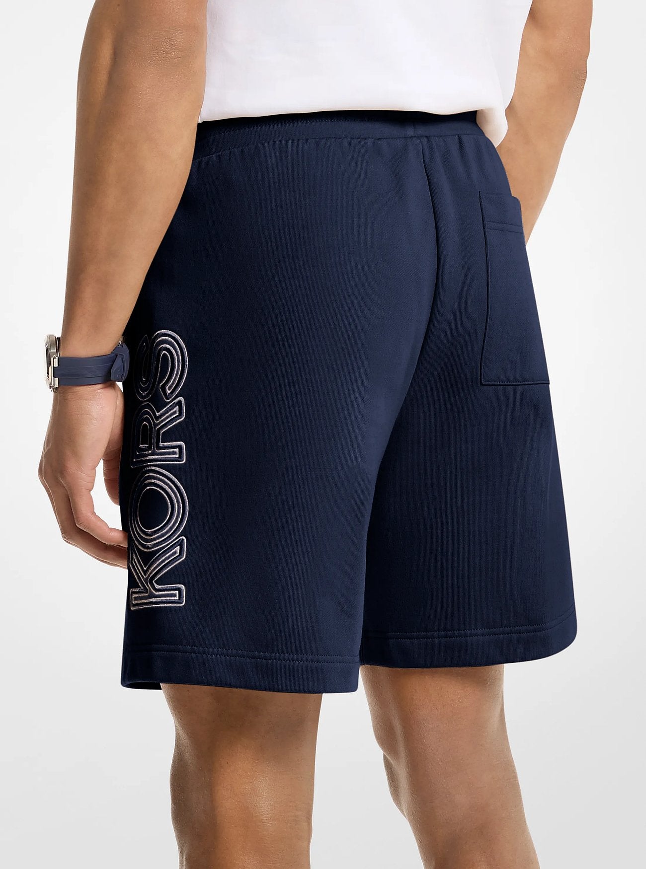 Michael Kors Logo Cotton Shorts MIDNIGHT