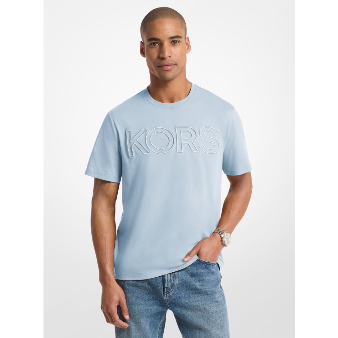 Michael Kors KORS Cotton Jersey T-Shirt PASTEL BLUE