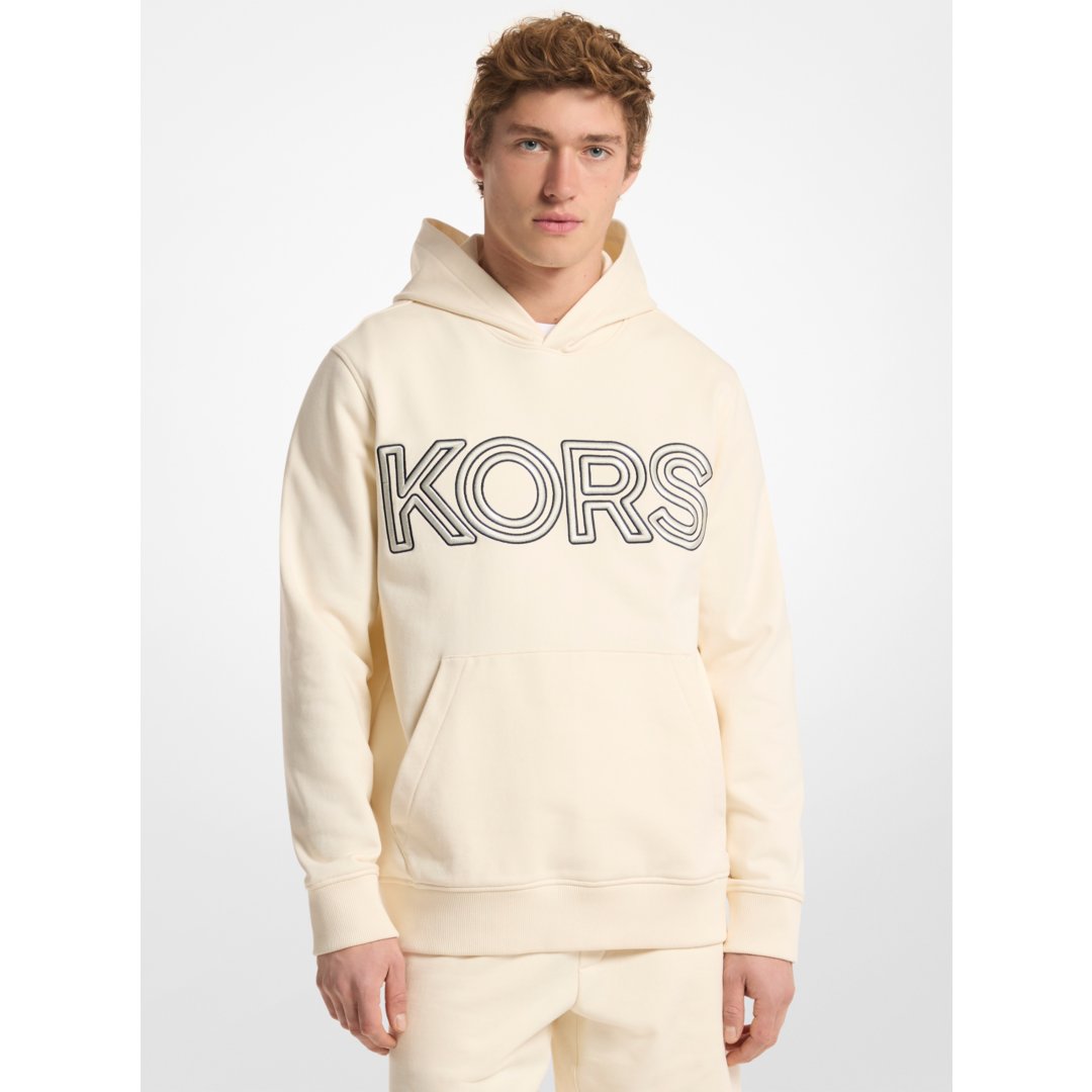 Michael Kors Logo Cotton Hoodie BONE
