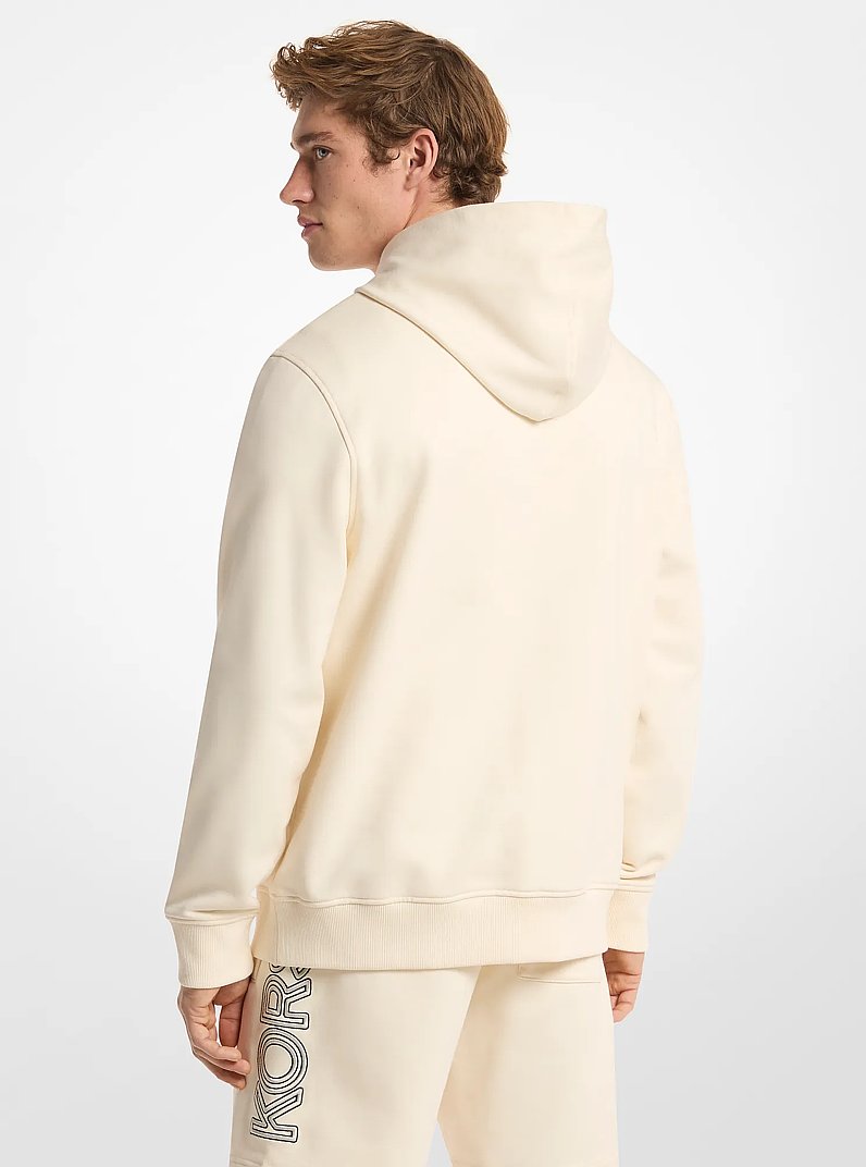 Michael Kors Logo Cotton Hoodie BONE