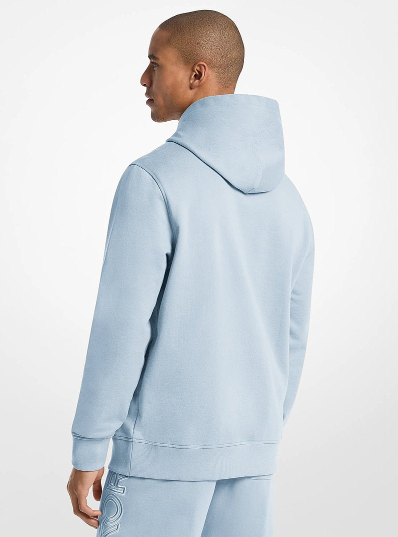 Michael Kors Logo Cotton Hoodie PASTEL BLUE