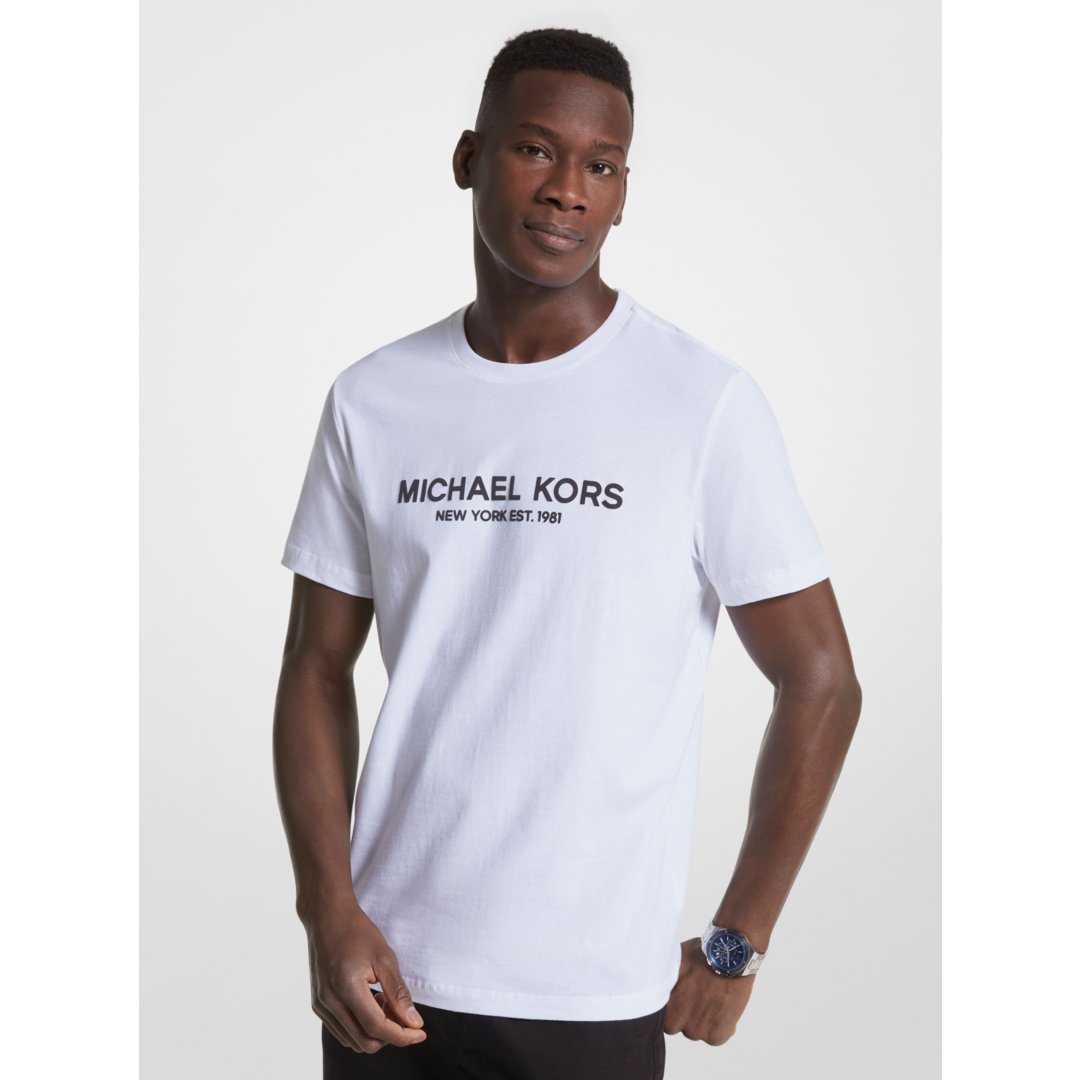 Michael Kors Logo Cotton T-shirt WHITE