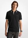 Michael Kors Greenwich Cotton Polo Shirt BLACK