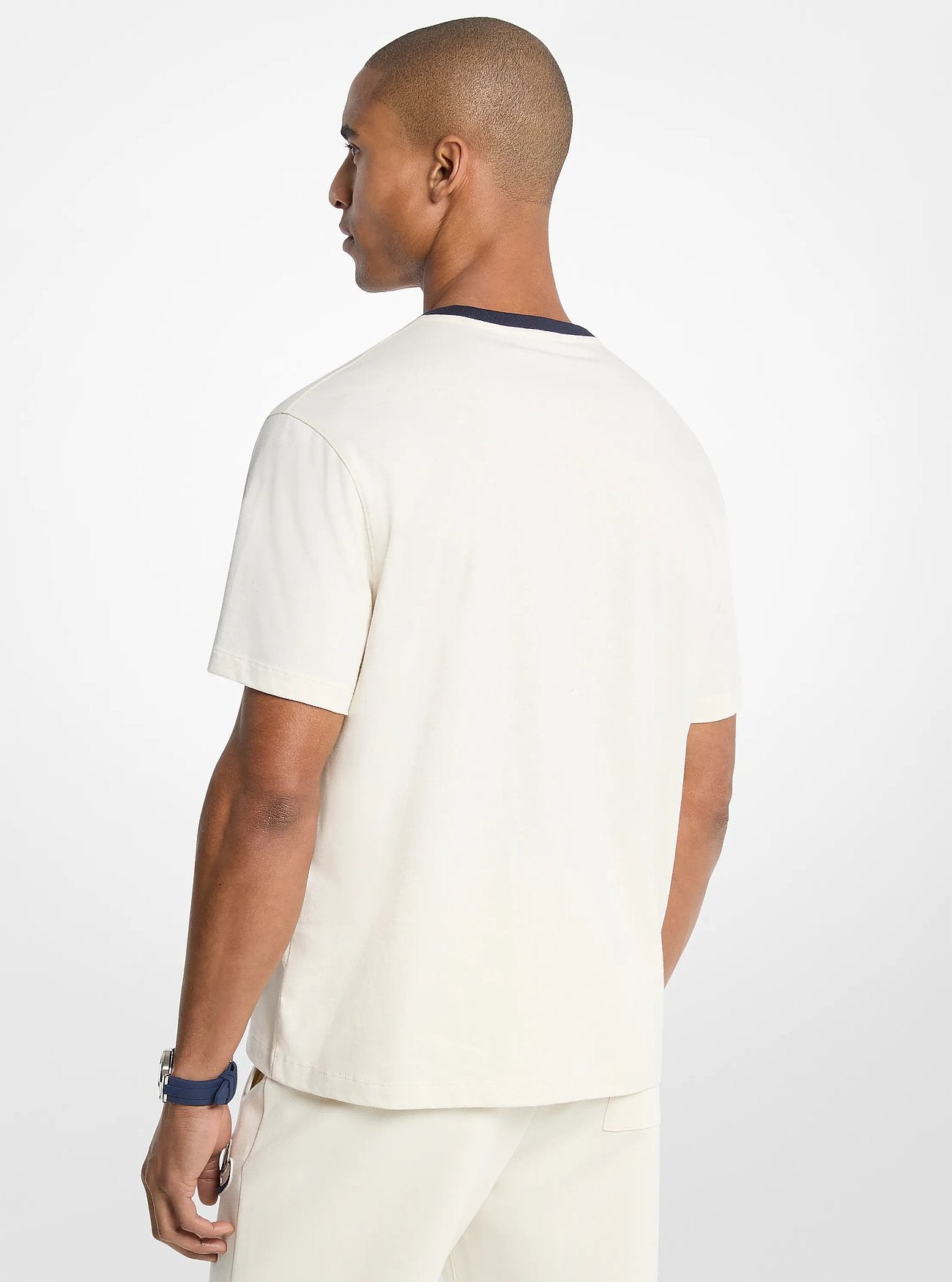 Michael Kors KORS Varsity Cotton Jersey T-Shirt LT CREAM