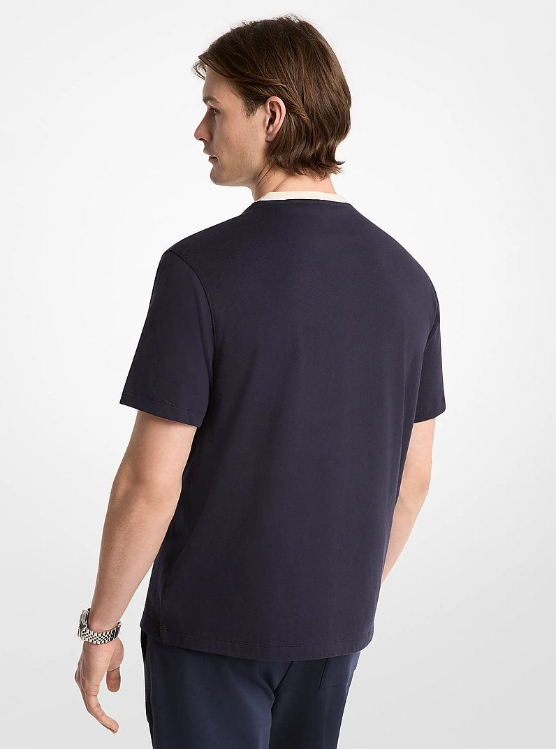 Michael Kors KORS Varsity Cotton Jersey T-Shirt MIDNIGHT