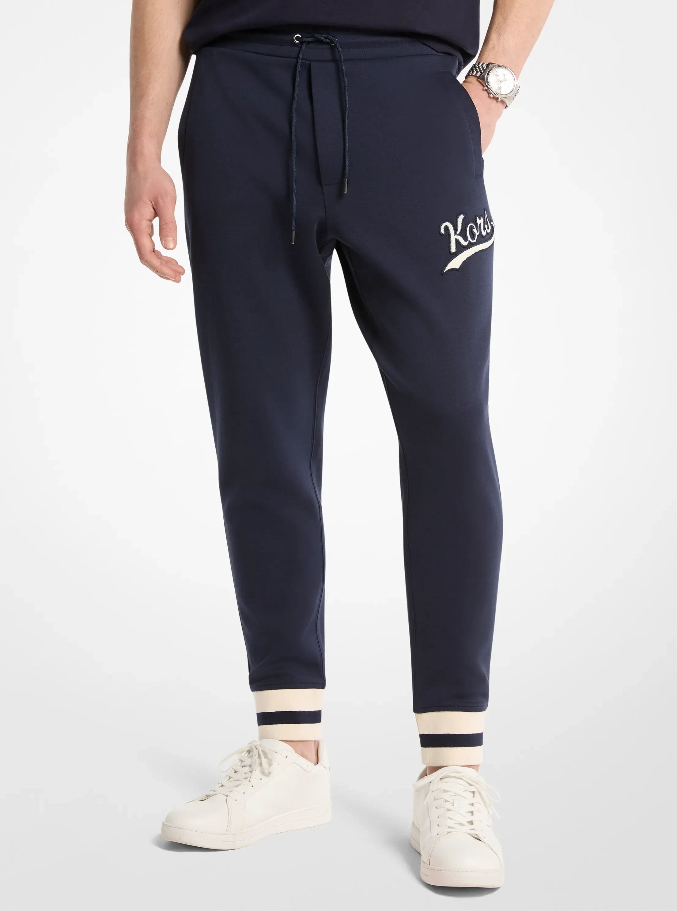 Michael Kors KORS Varsity Knit Joggers MIDNIGHT