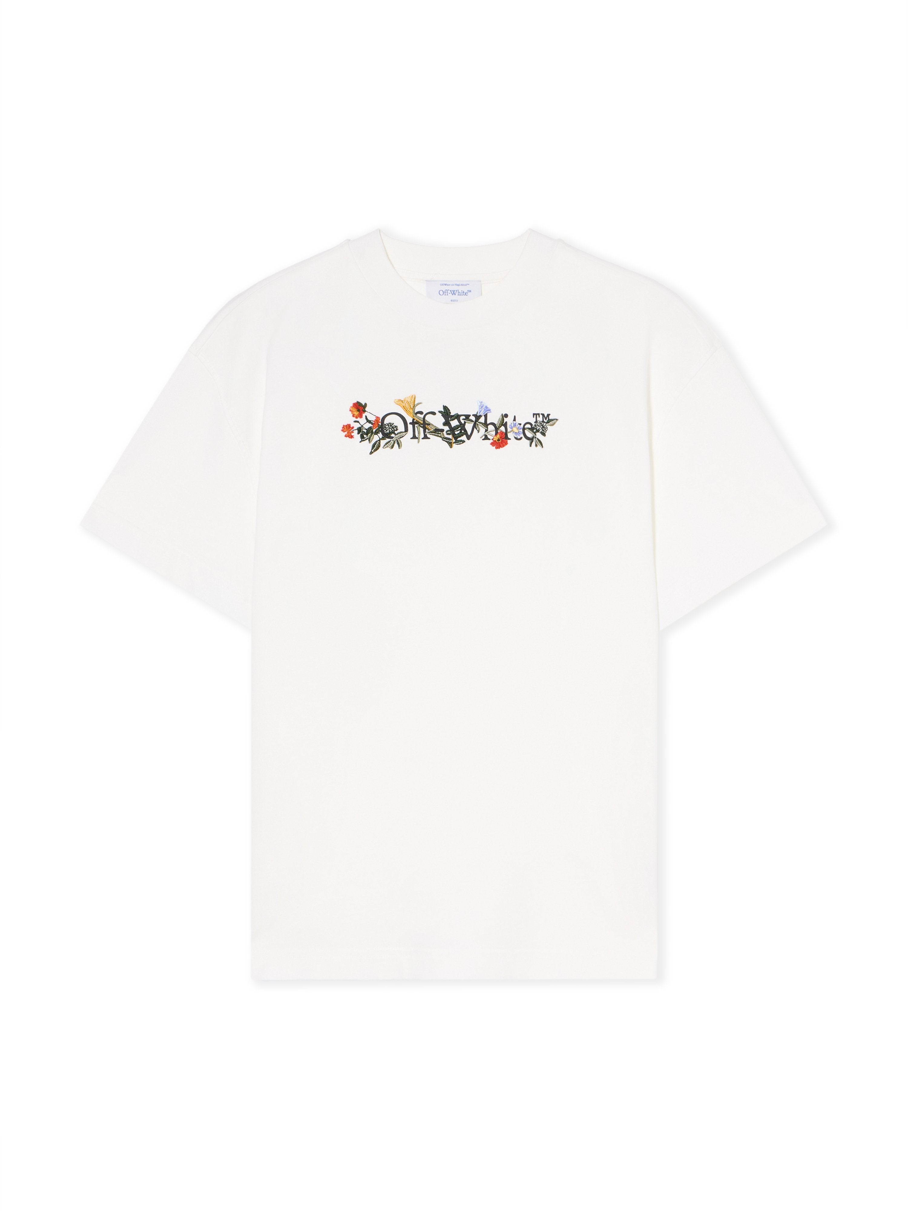 Off-White Bookish Flowers Logo Tee