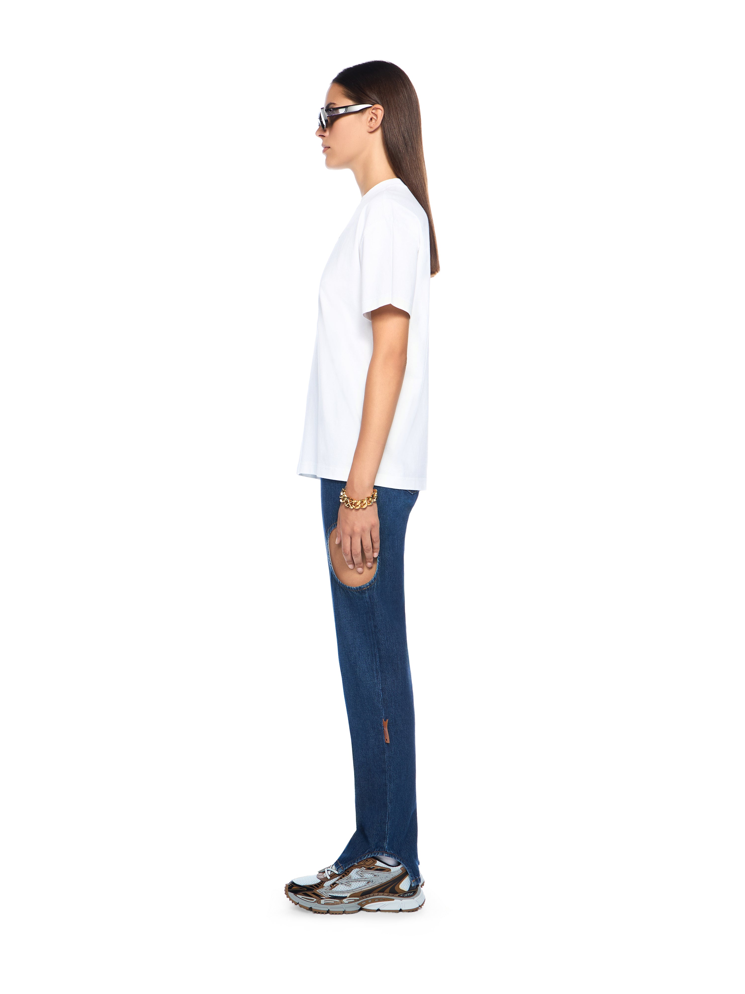 Off-White Bookish Flowers Logo Tee