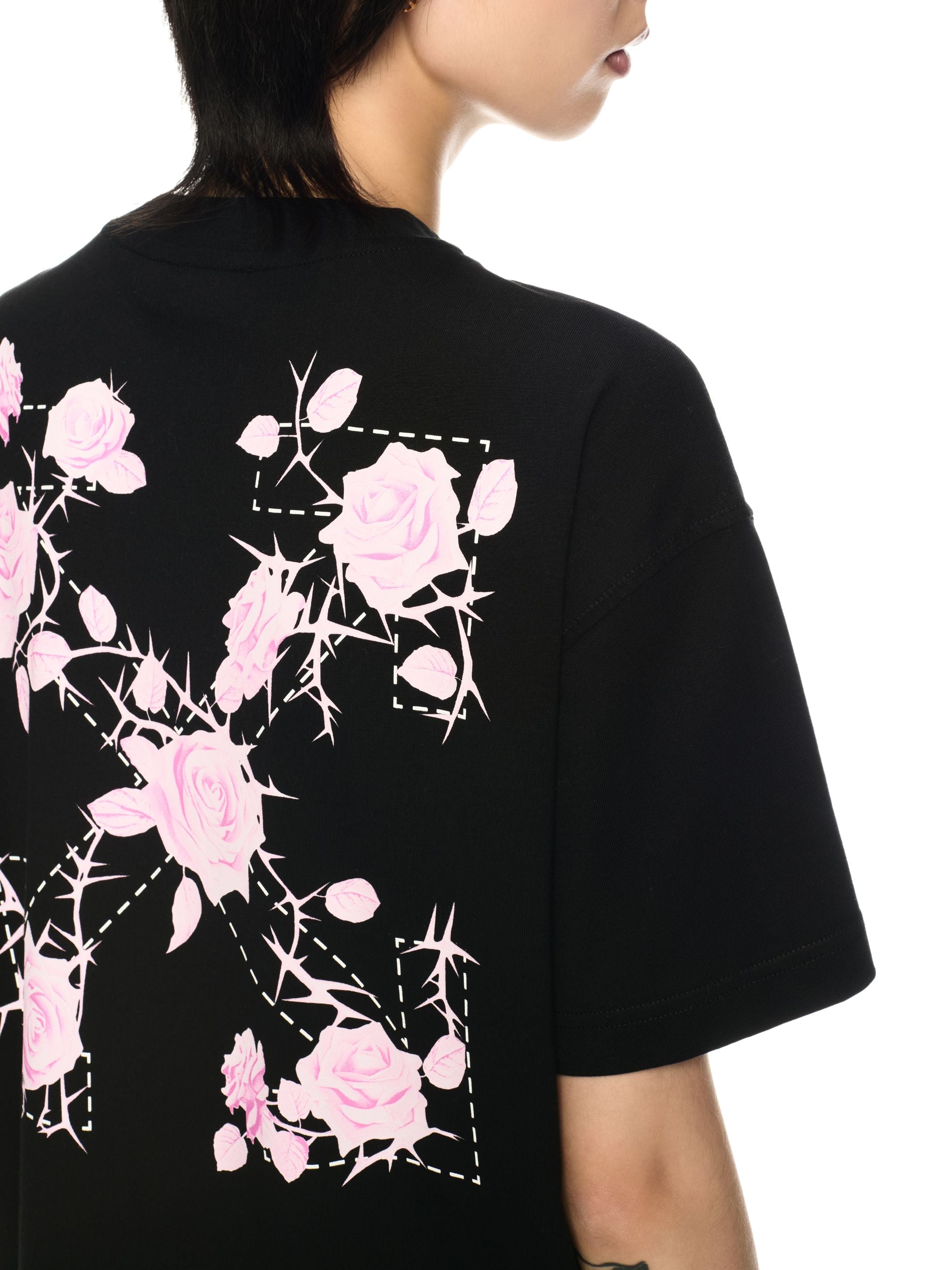 Off-White Roses Arrows Regular Tee Black