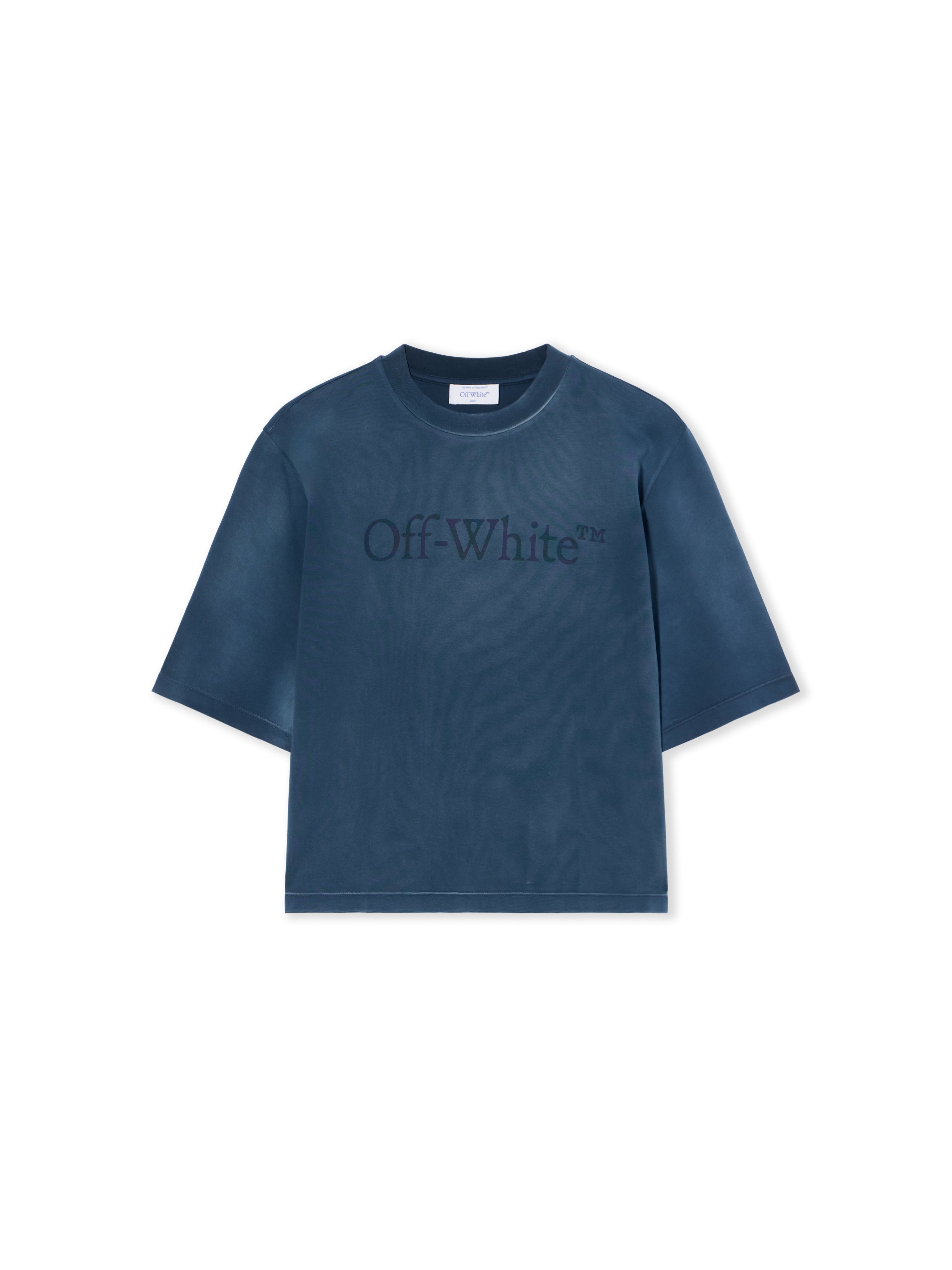 Off-White Boxy Logo Tee Sapphire