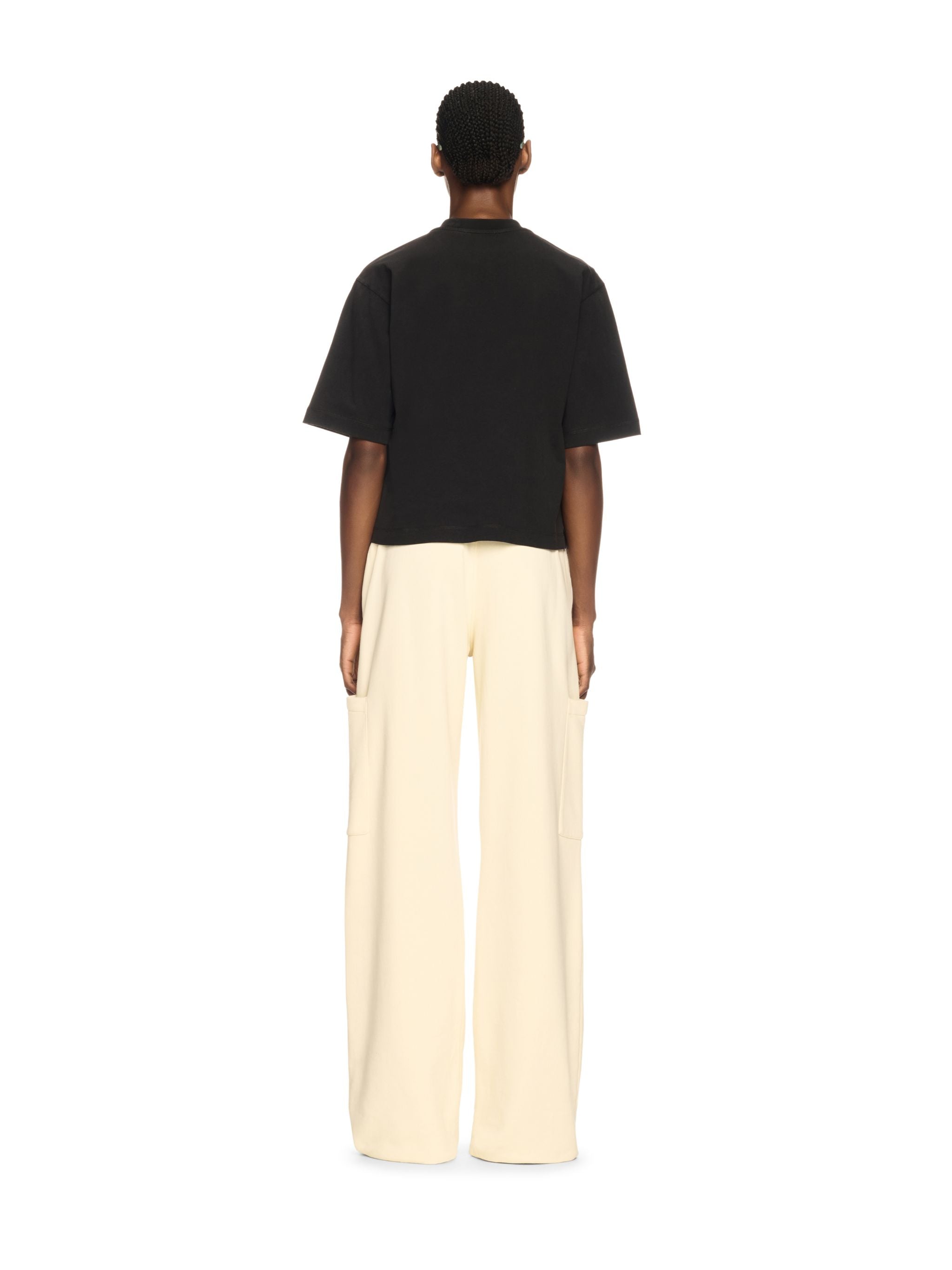 Off-White Black Bookish Roses Boxy Tshirt