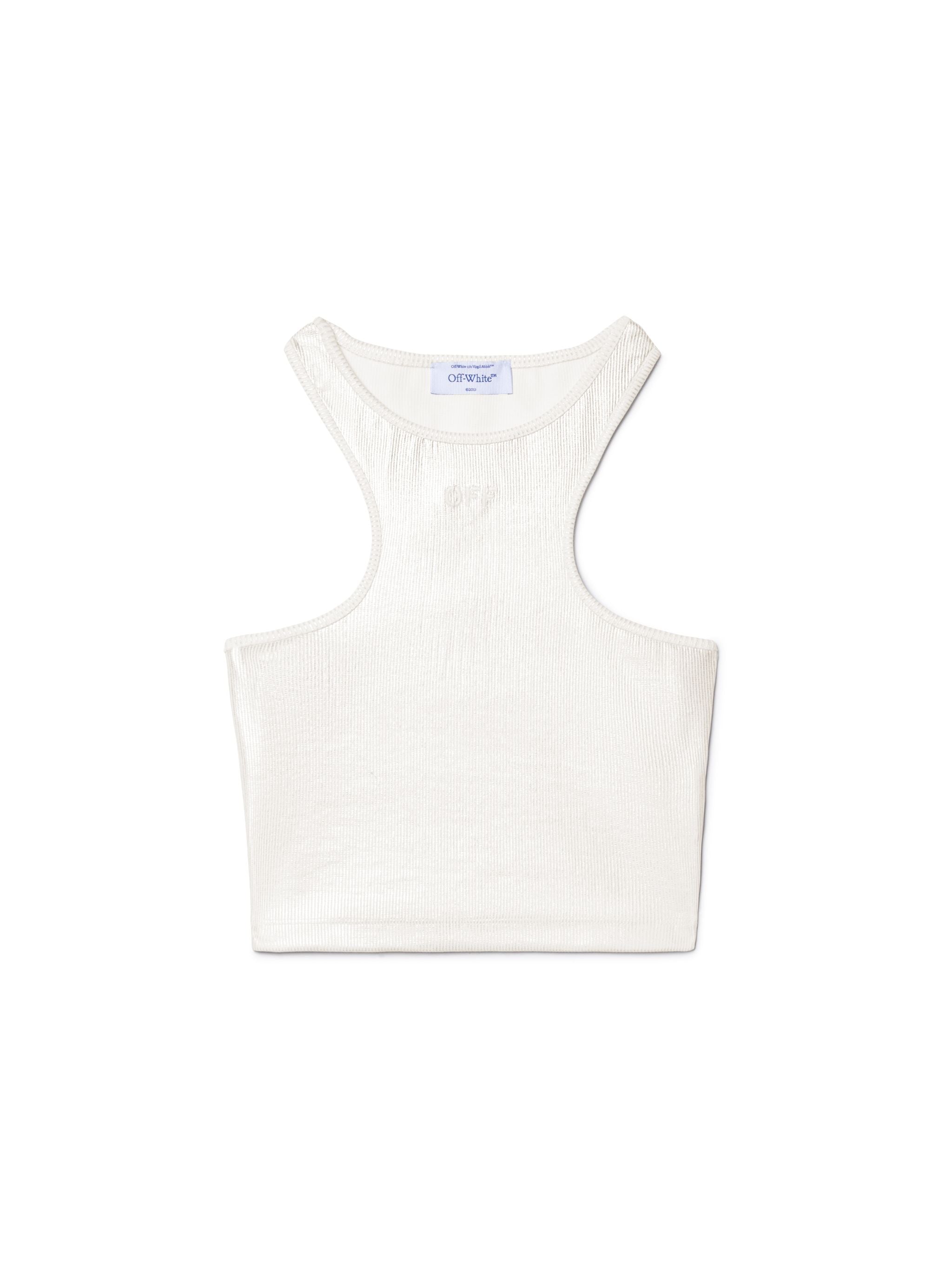 Off-White Off Coated Rib Rowing Top
