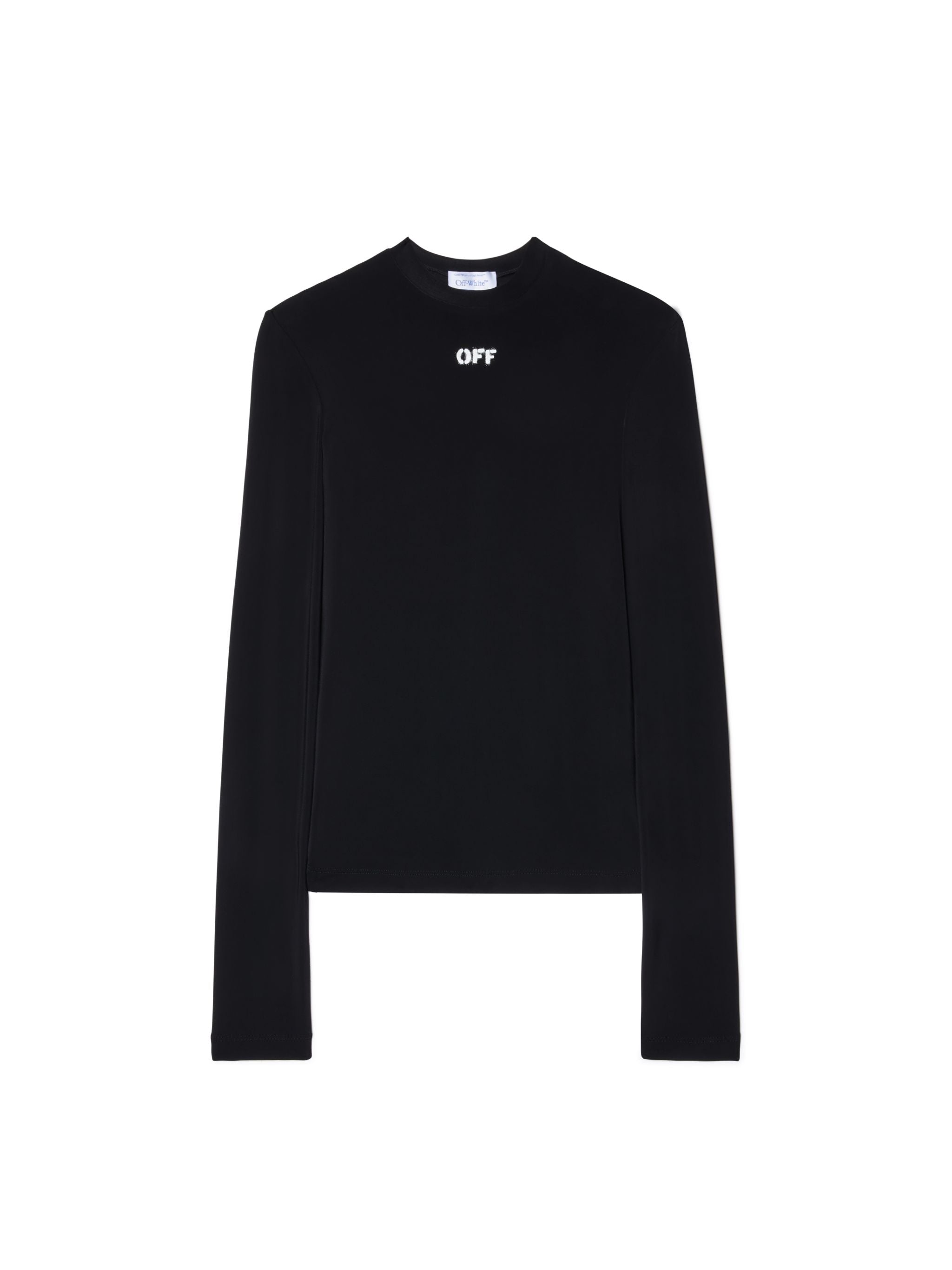 Off-White Off Stamp Sec Skin Ls Crew Black