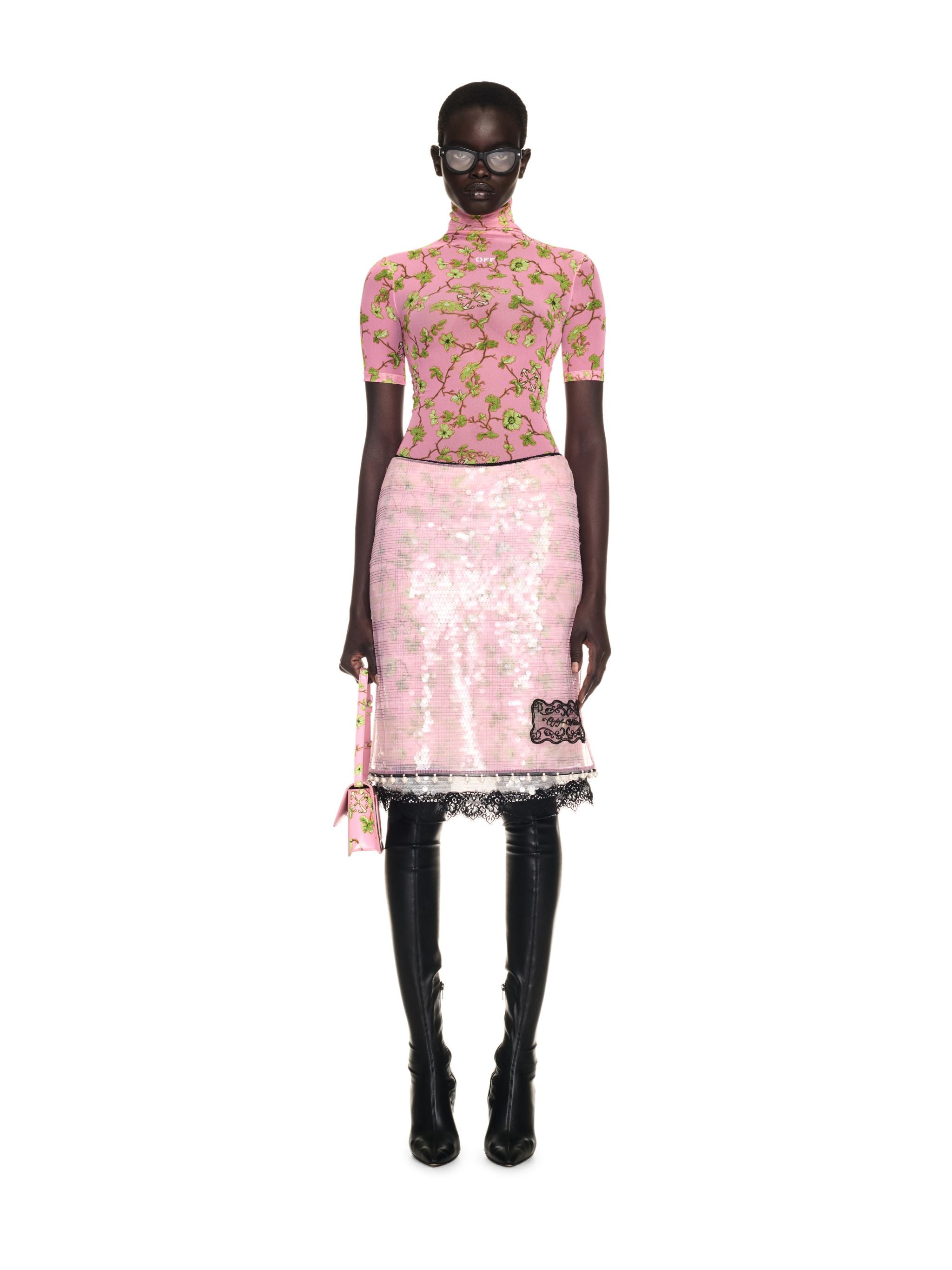 Off-White Ramage Tulle Ss Turtle Pink