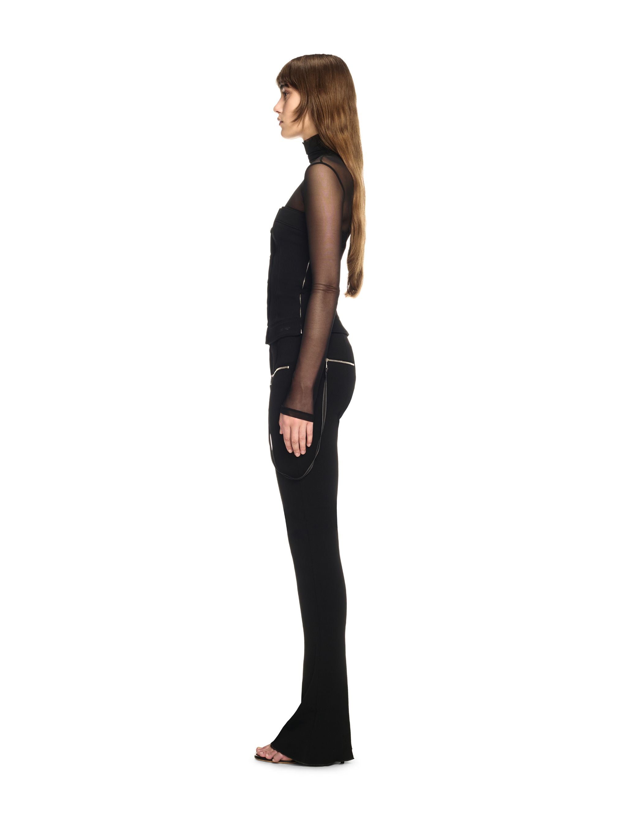 Off-White Heavy Jer Corset Top Black