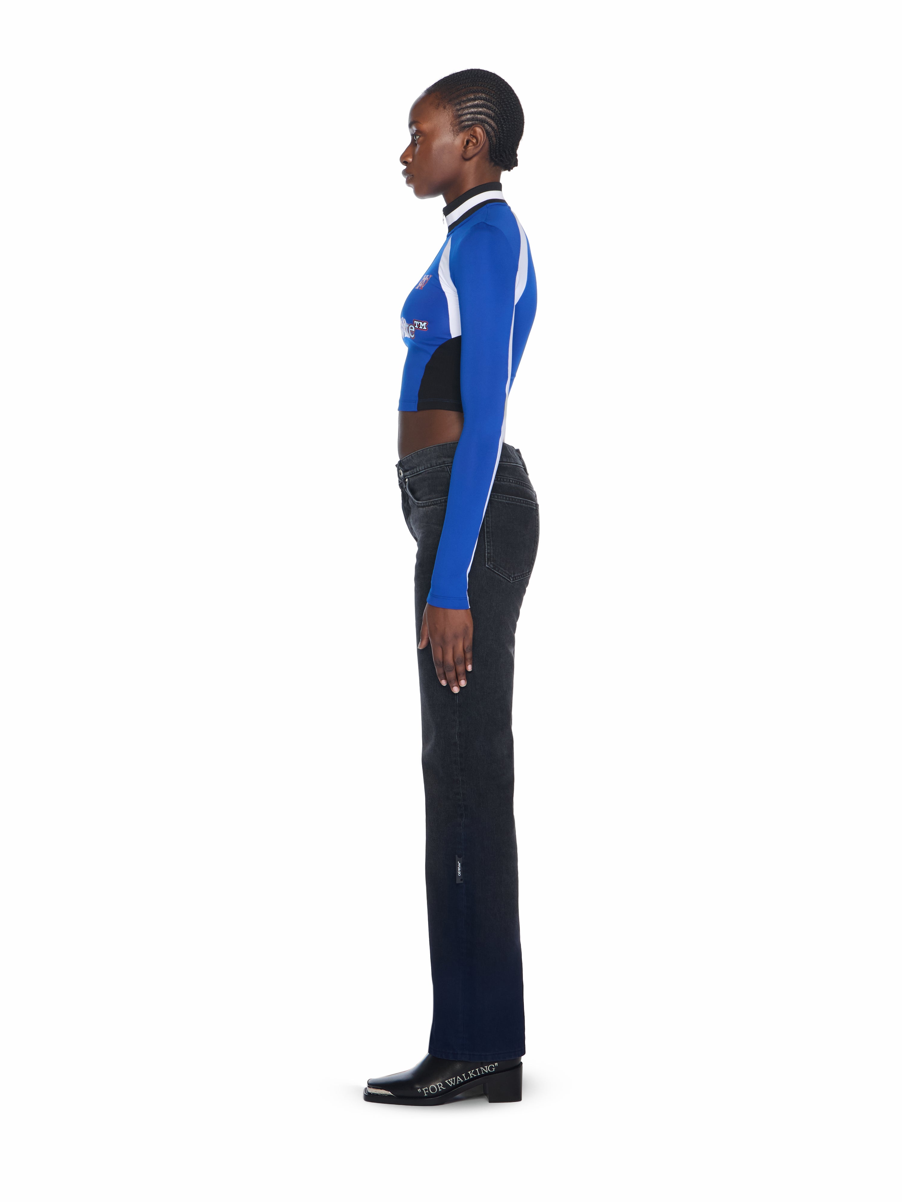 Off-White Tech Jer Serena Longsleeve Top Blue