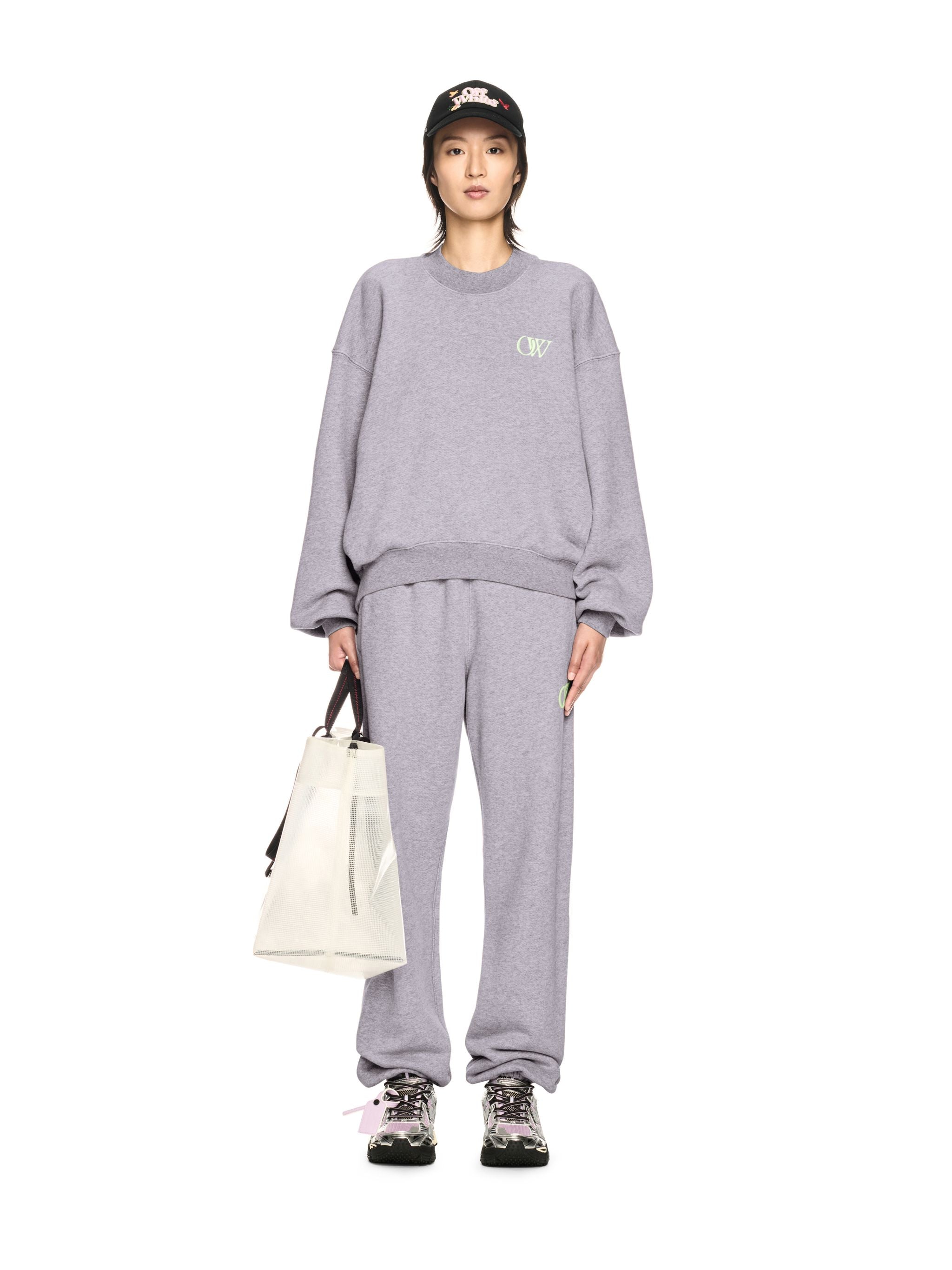 Off-White Embr Ow Over Crew Grey