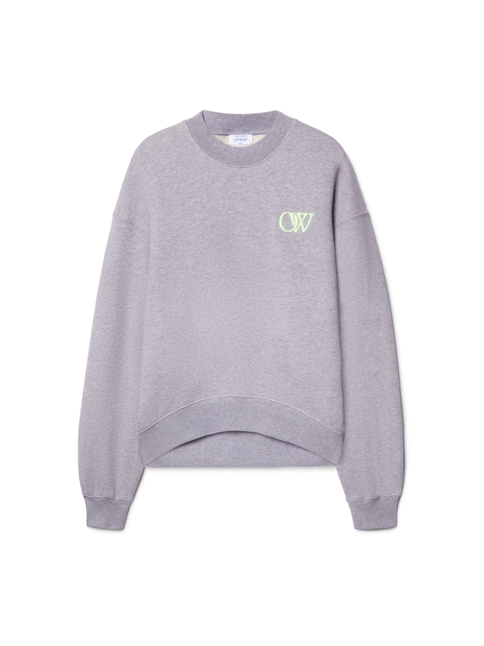 Off-White Embr Ow Over Crew Grey