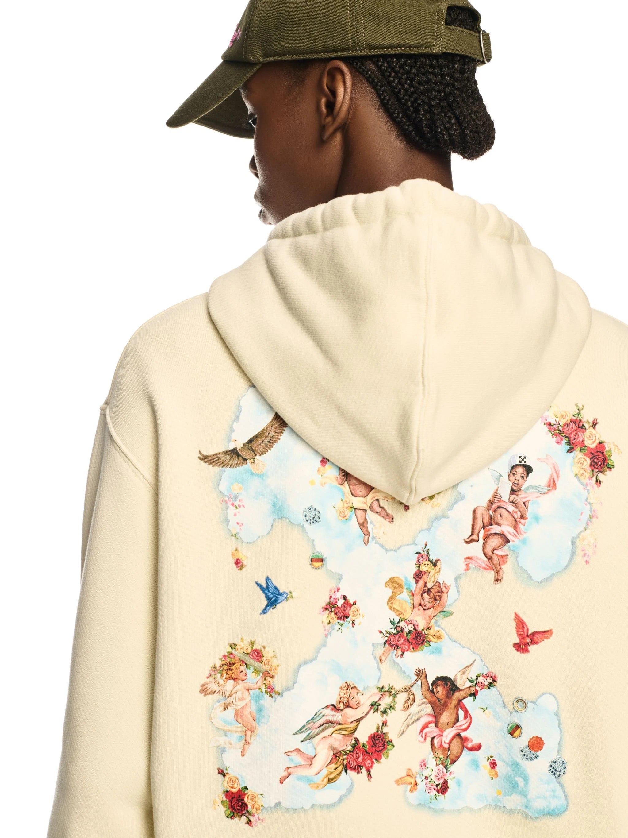 Off-White Cloud Arrow Regular Hoodie Neutrals