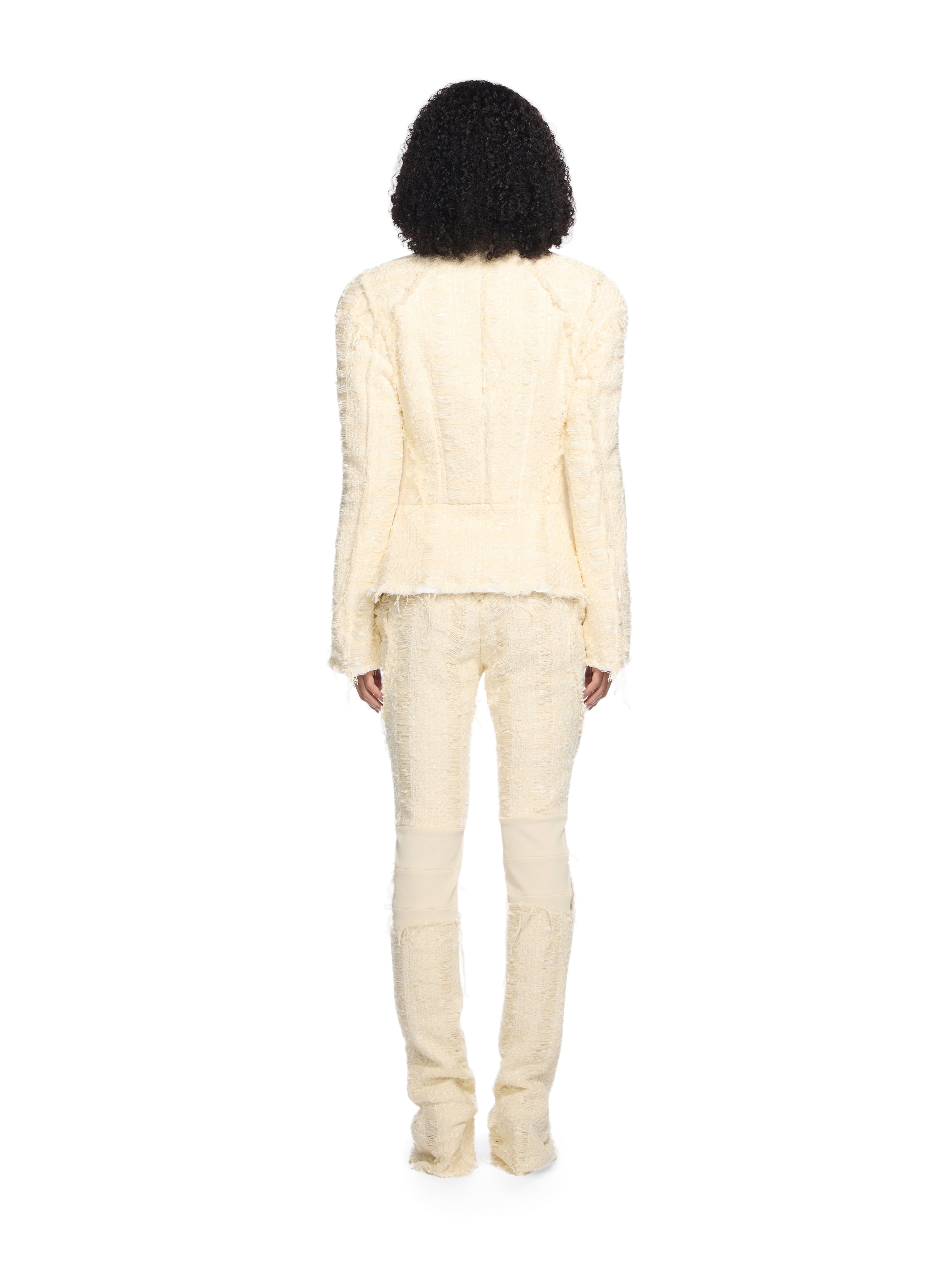 Off-White Tweed Slim Pants None