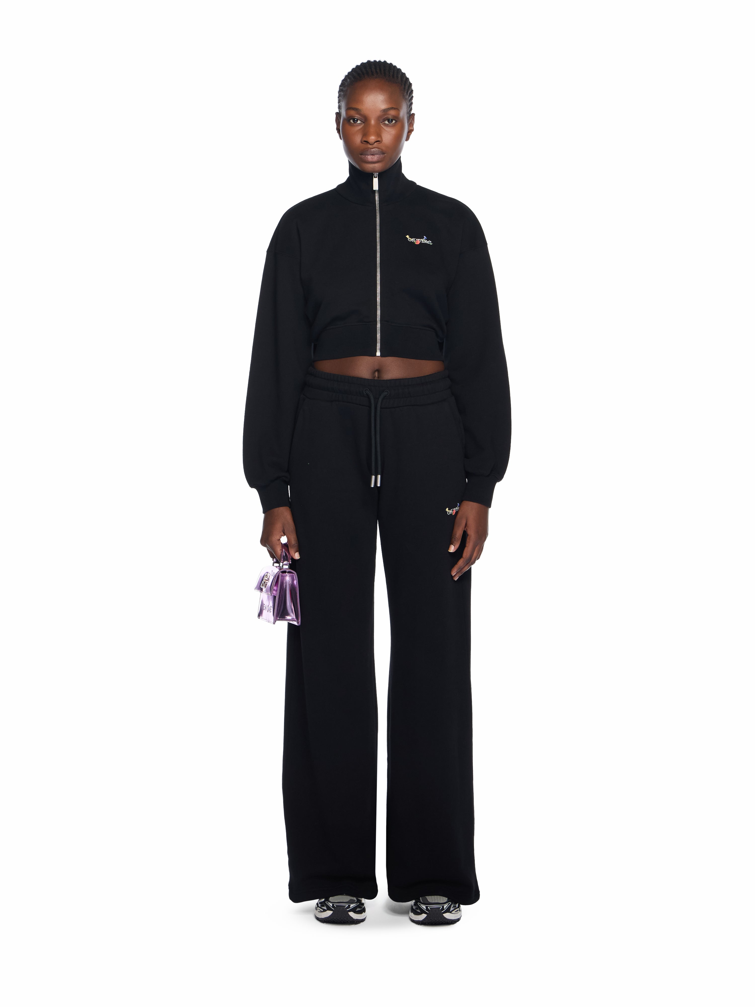 Off-White Bookish Flowers Regular Sweatpants Black