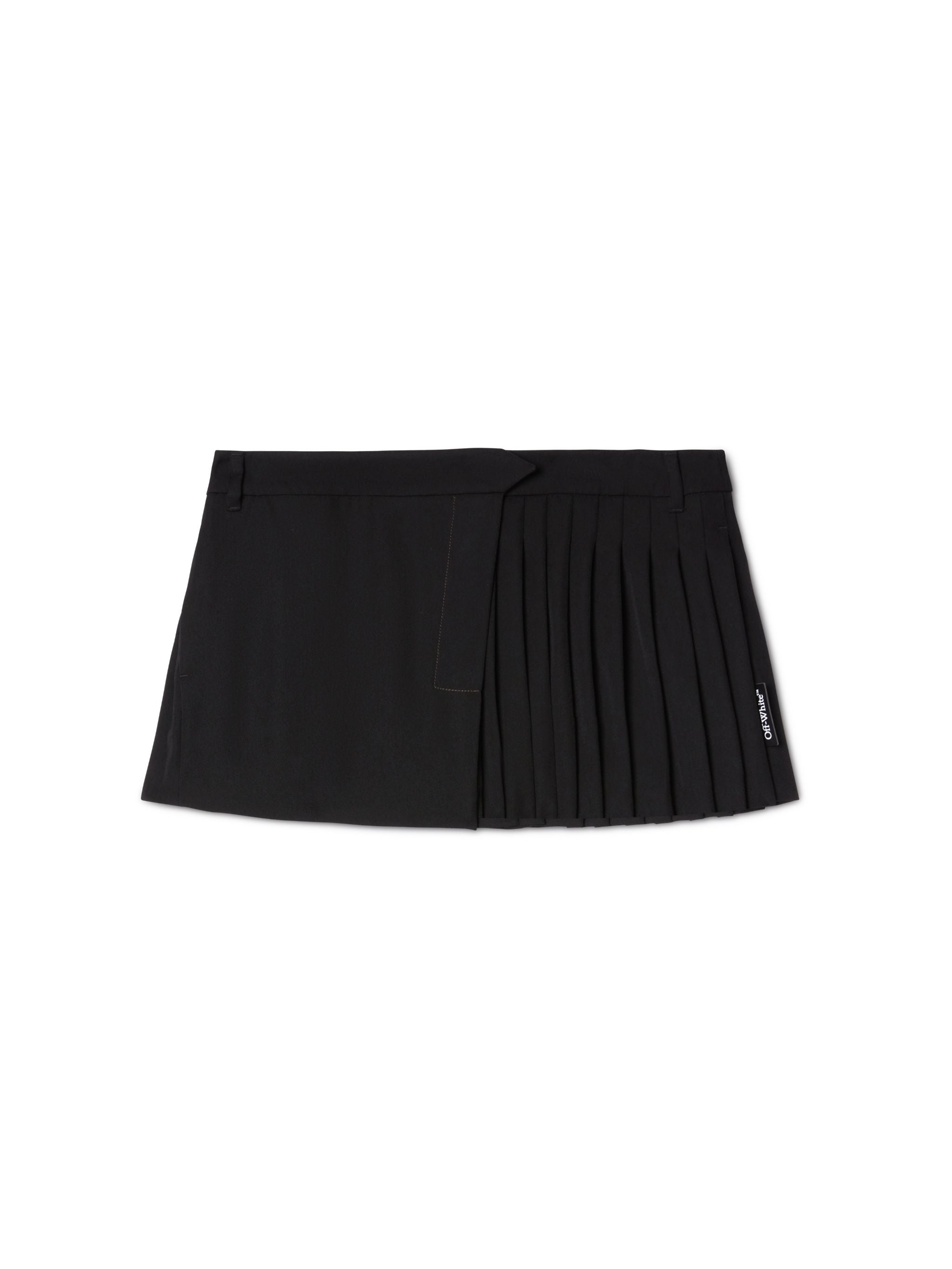 Off-White Grain Wo Savana Mini Skirt Black