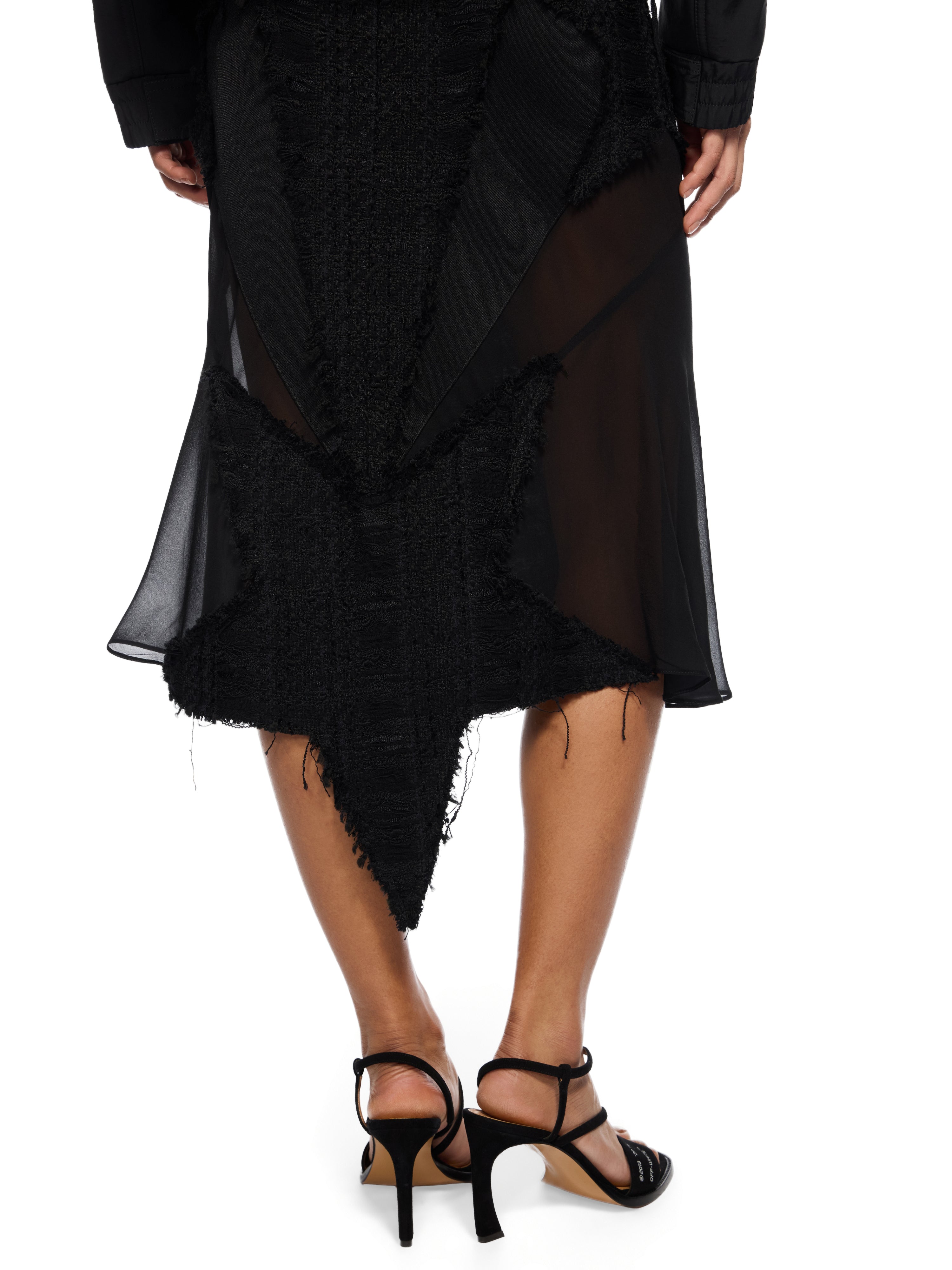 Off-White Tweed Star Skirt None