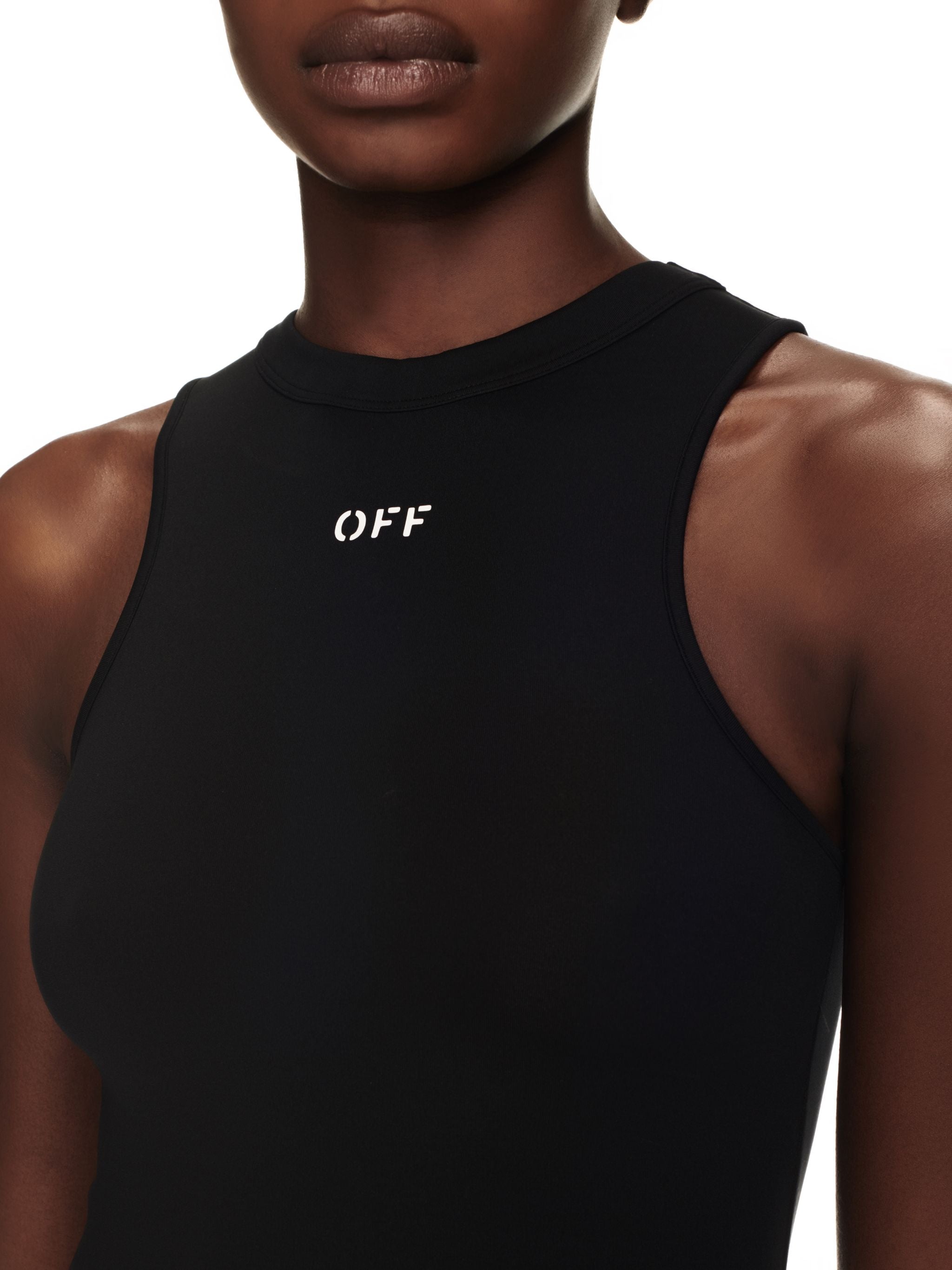 Off-White Sleek Rowing Dress Black