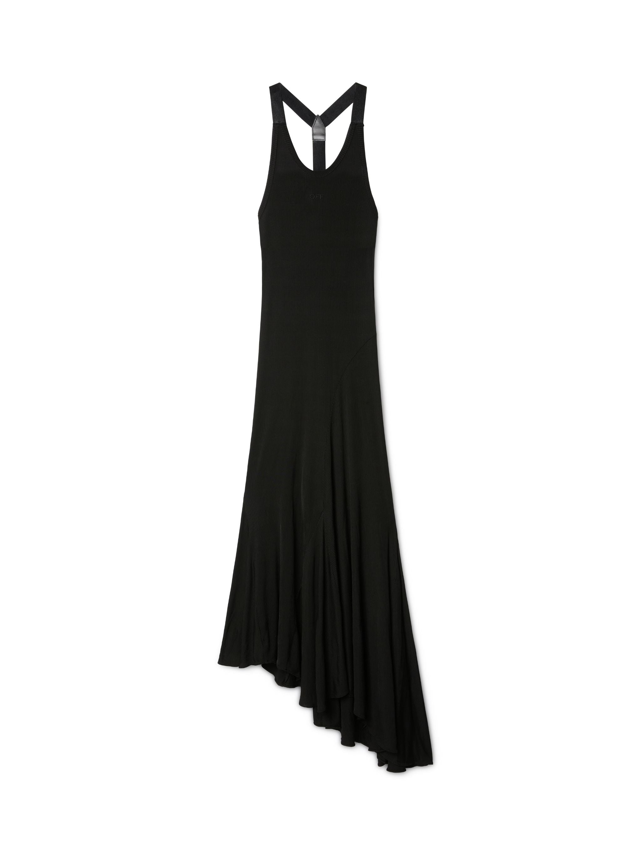 Off-White Light Rib Alla Dress Black