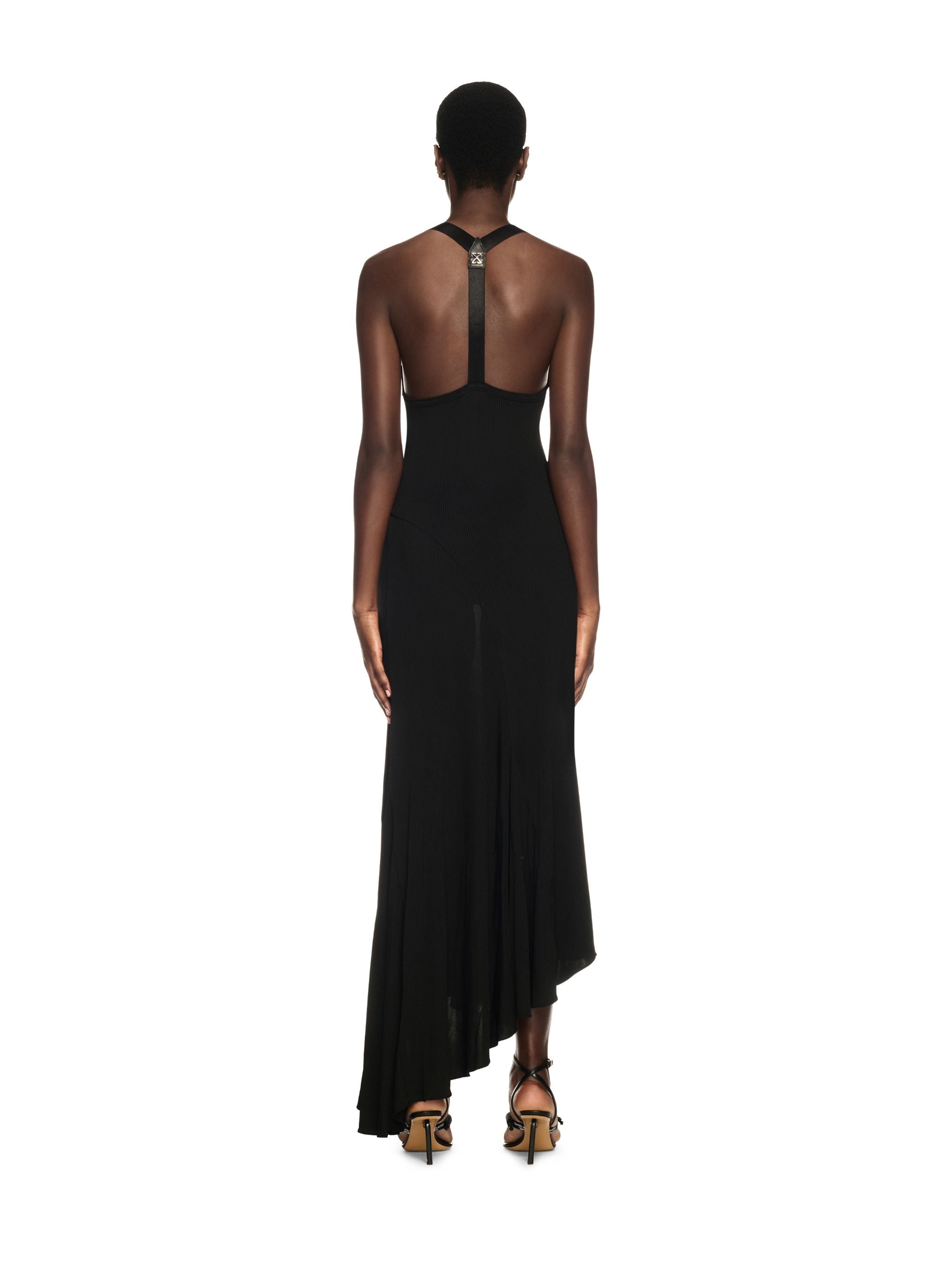Off-White Light Rib Alla Dress Black
