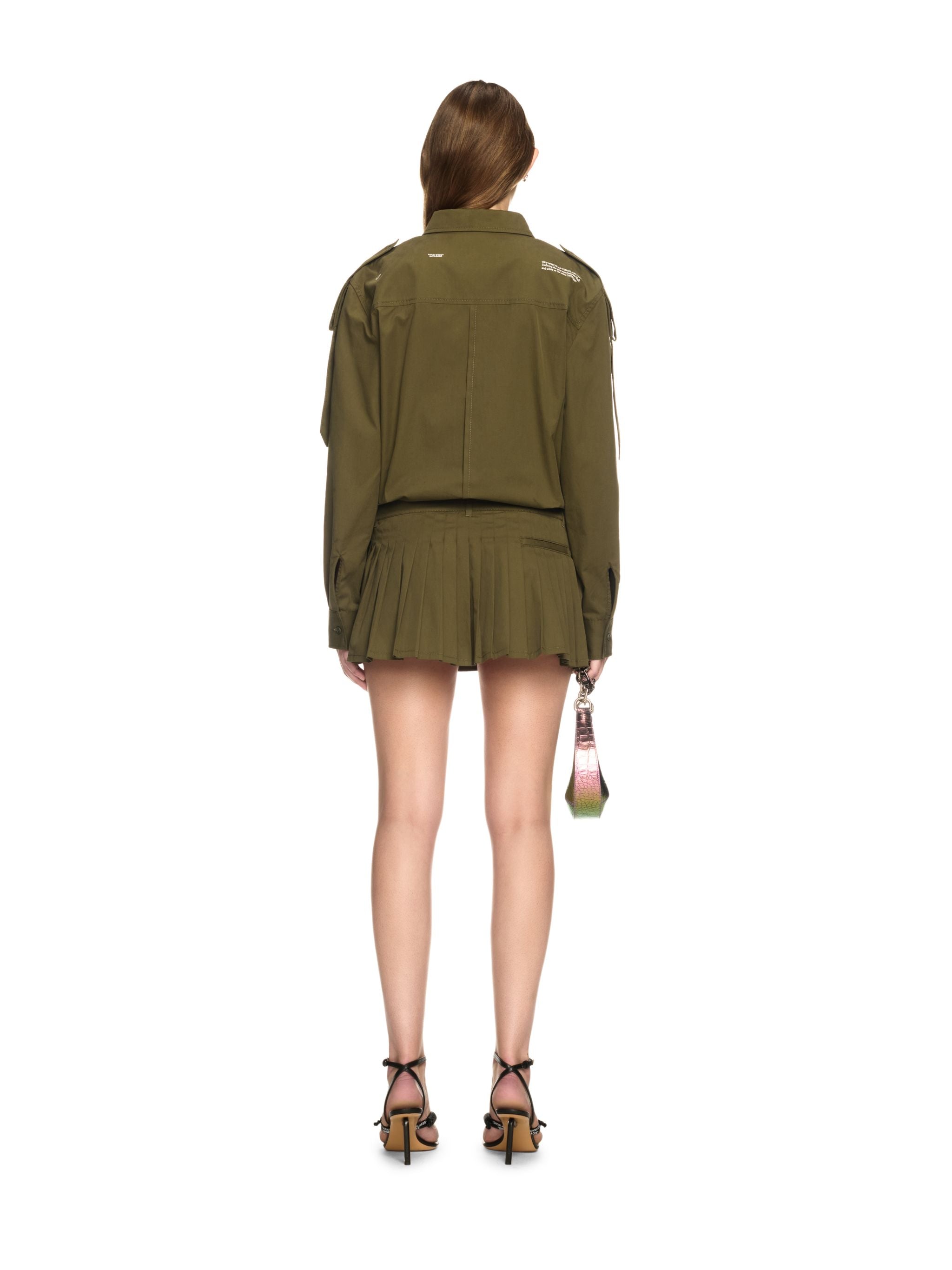 Off-White Co Savana Mini Dress Green