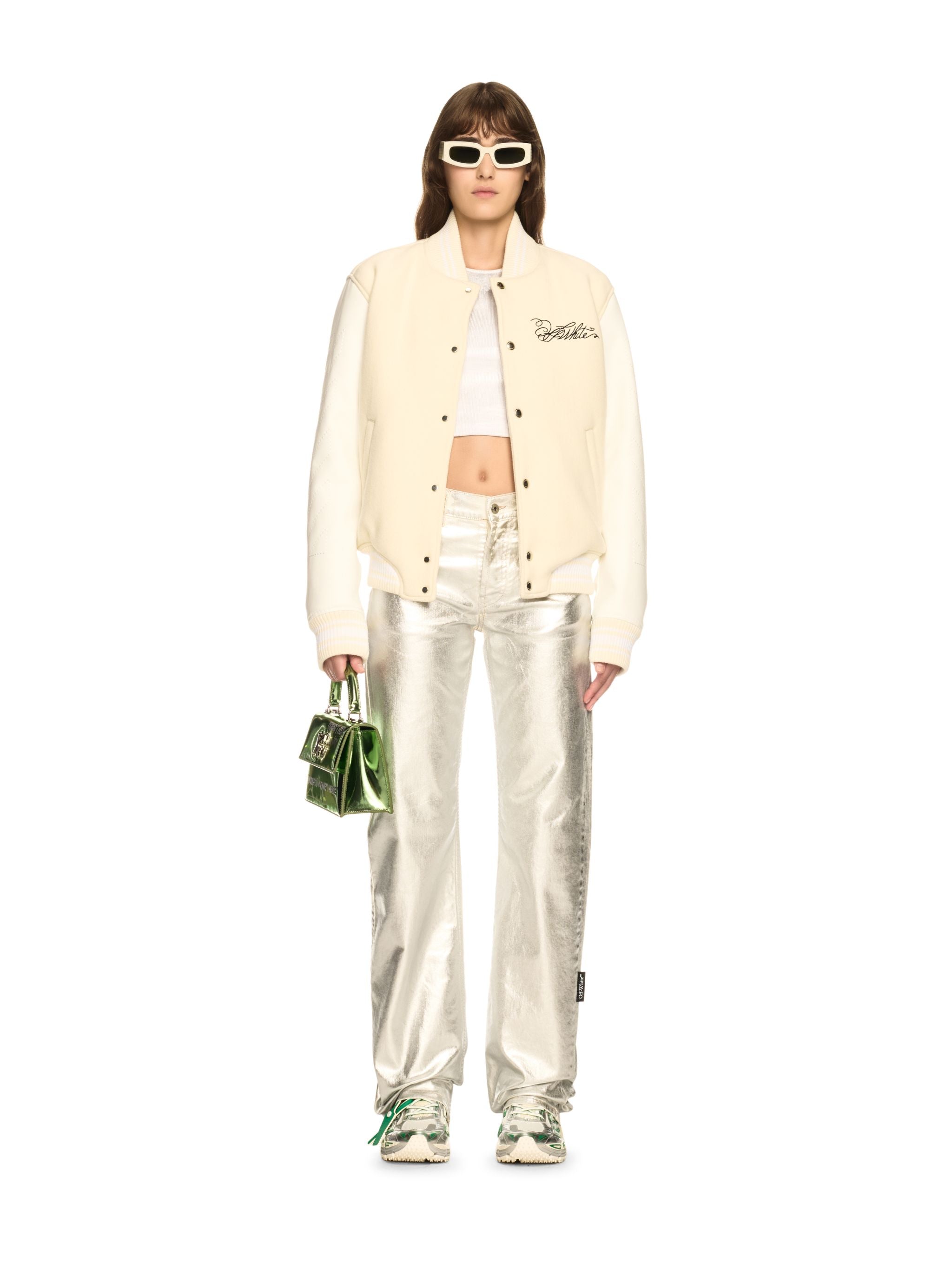 Off-White Wo Rose Valley Varsity Neutrals