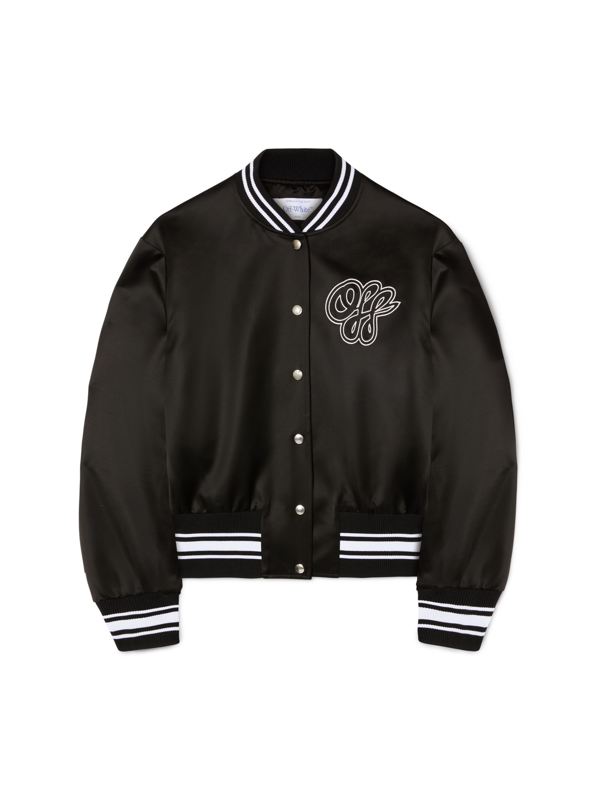 Off-White Heavy Satin Souv Jkt Black