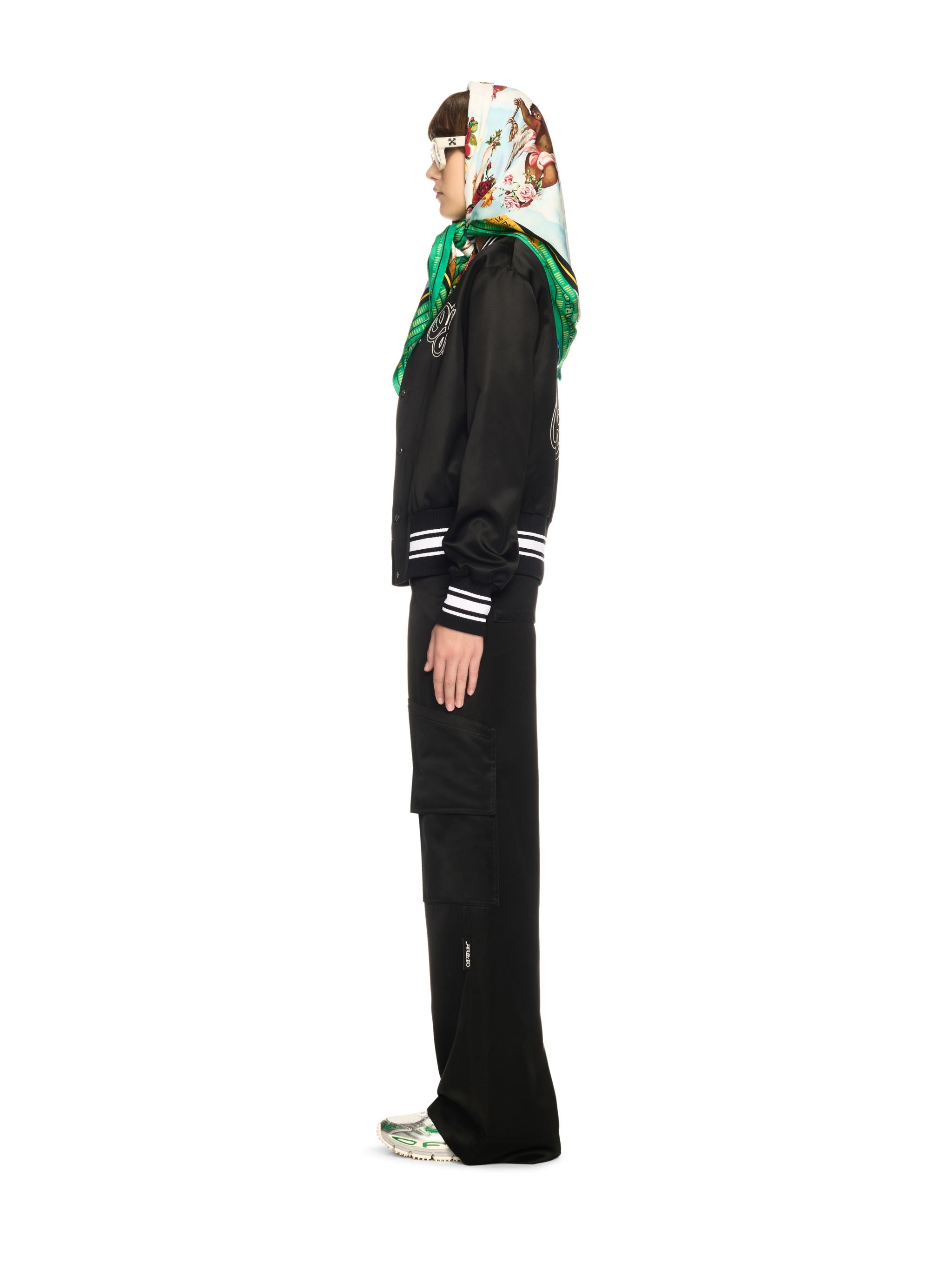 Off-White Heavy Satin Souv Jkt Black