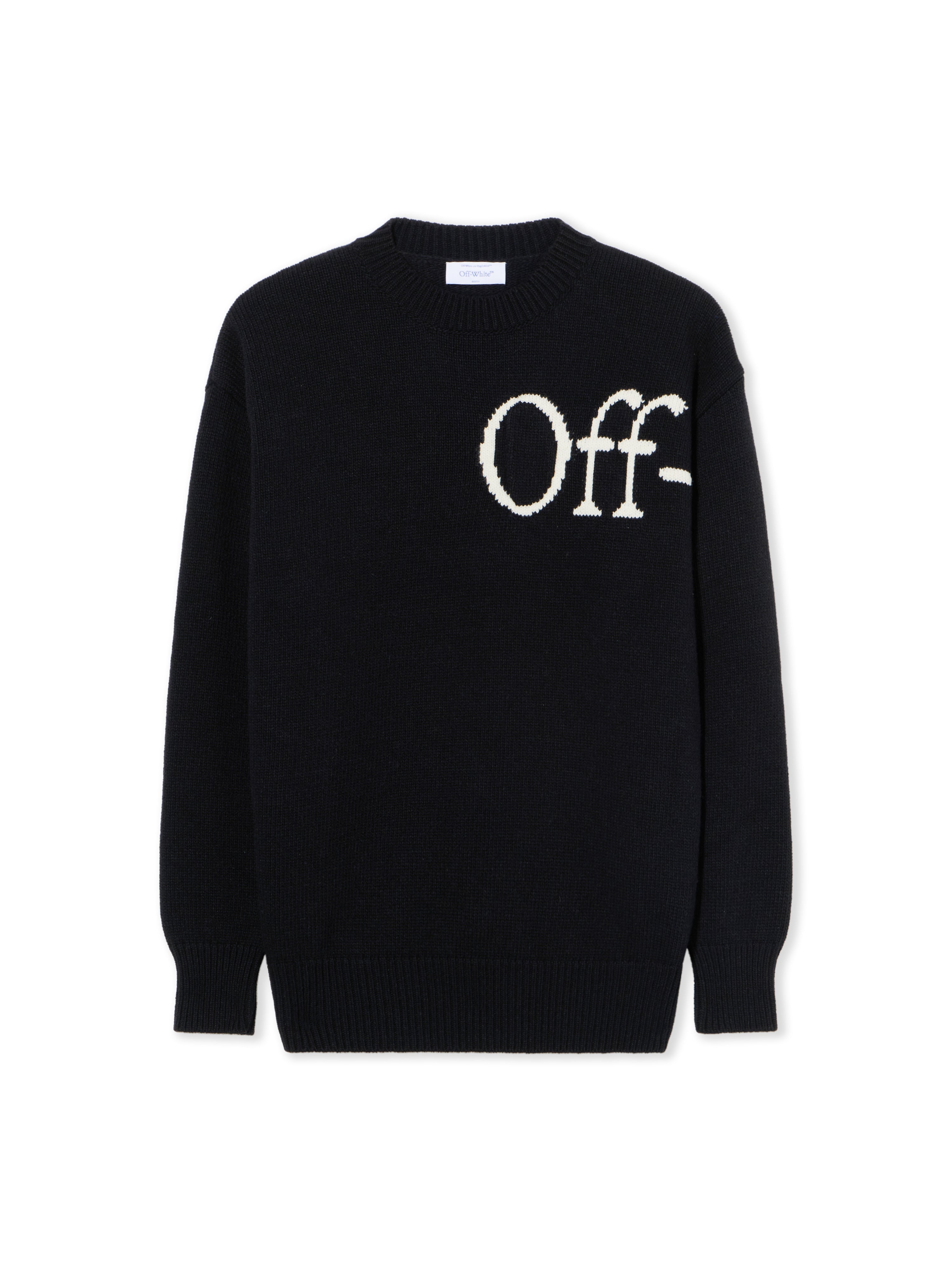 Off-White Bookish Logo Knit Sweater Black