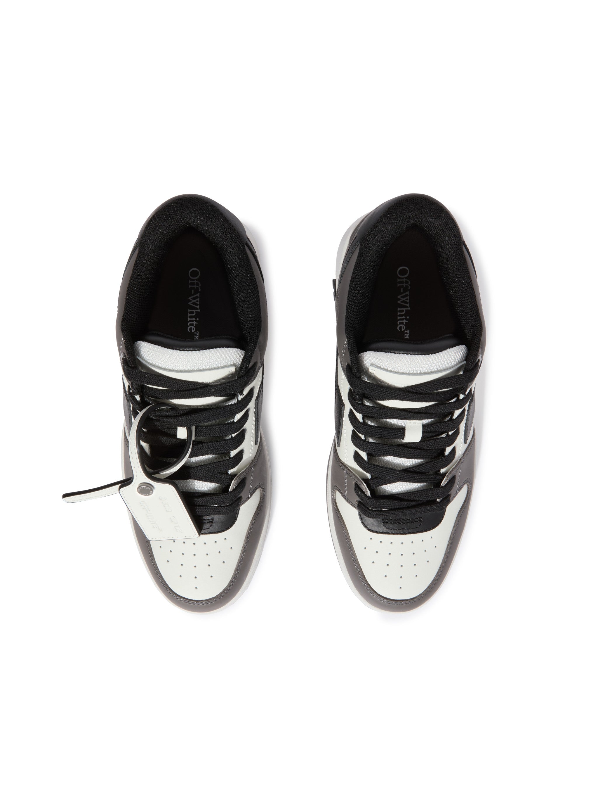 Off-White Out Of Office Calf Leather Womens Grey