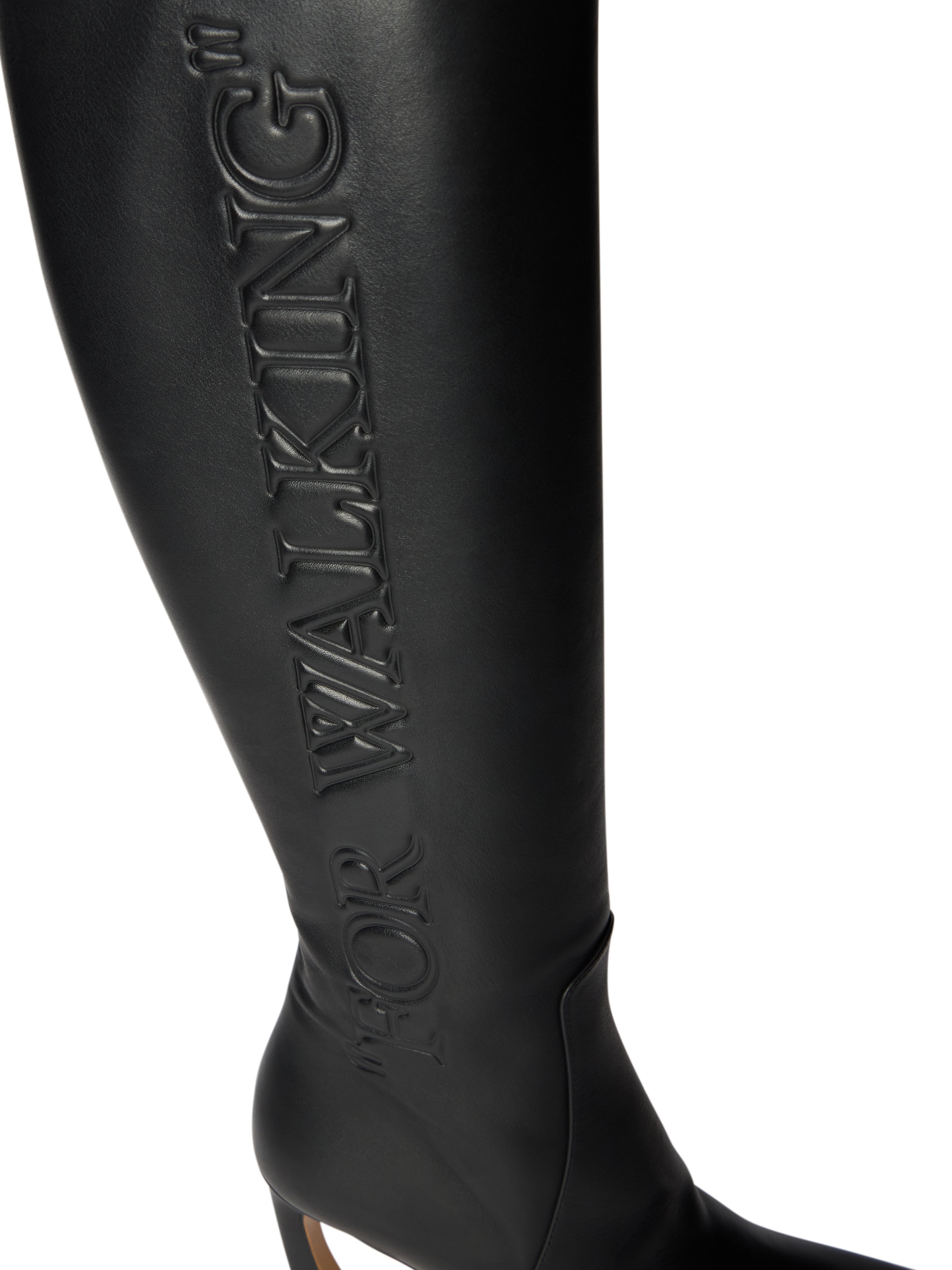 Off-White For Walking Loop Boots Womens Black