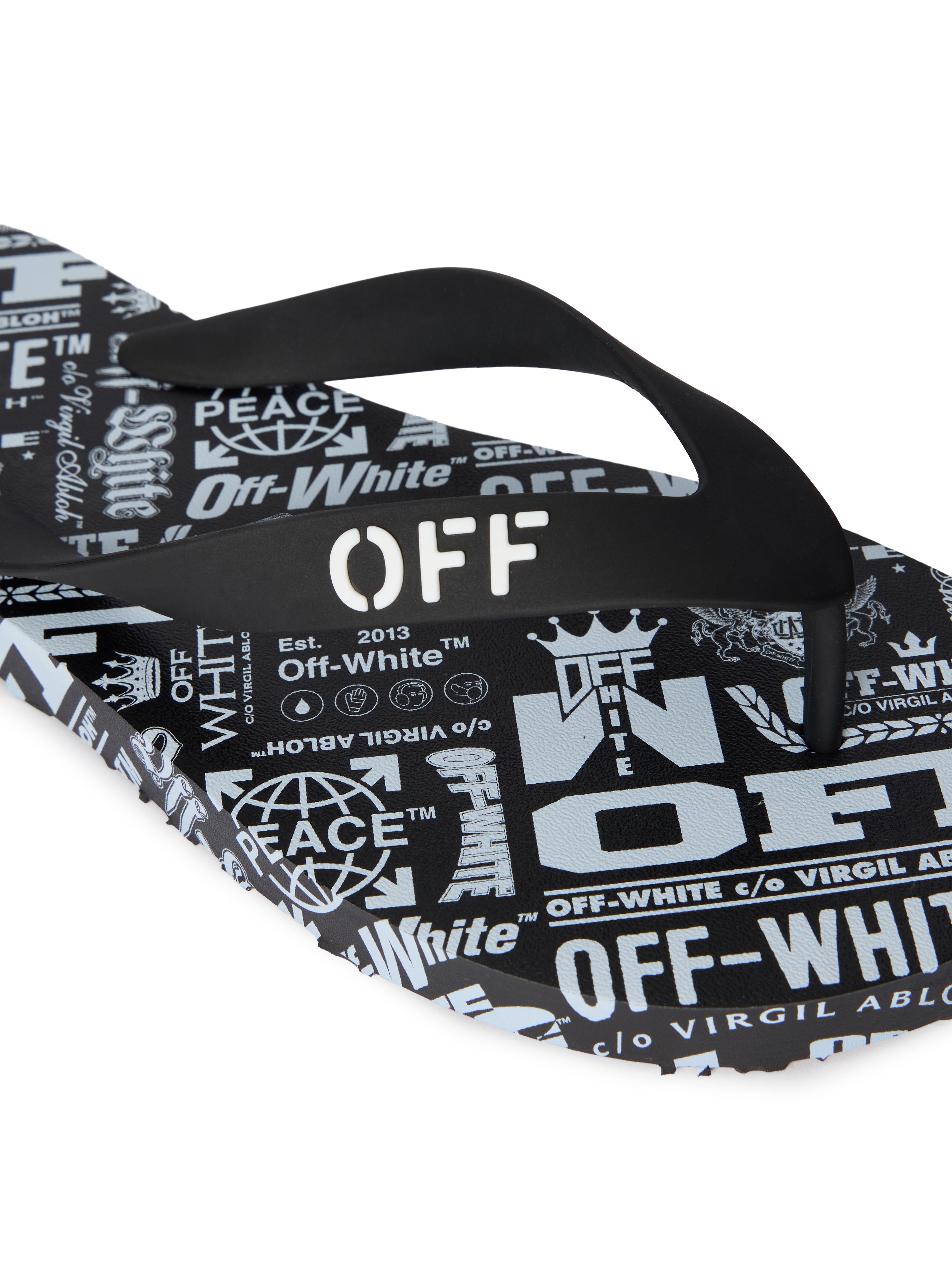 Off-White Off Stamp Flip Flops Womens White