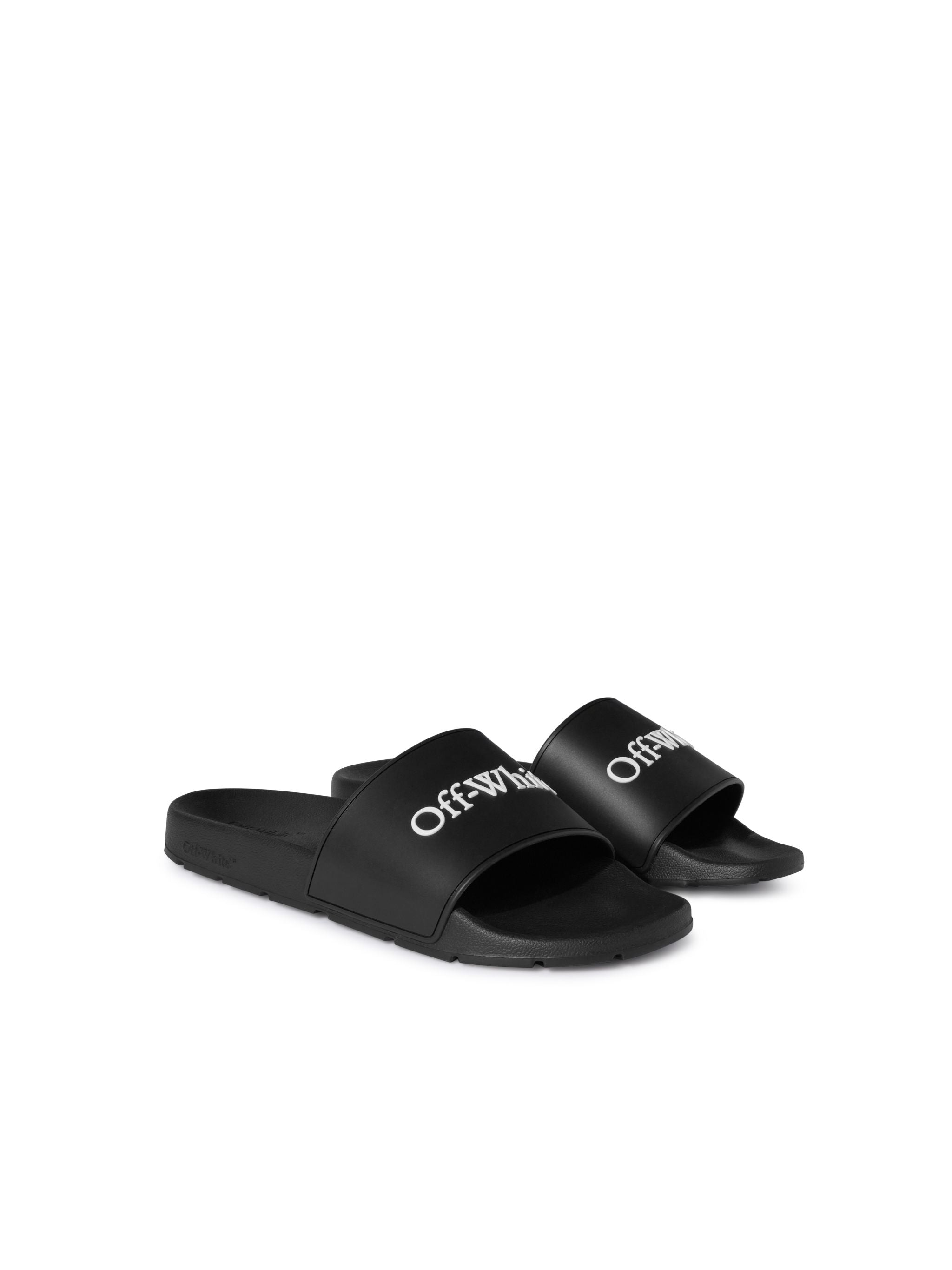 Off-White Bookish Sliders Womens Black