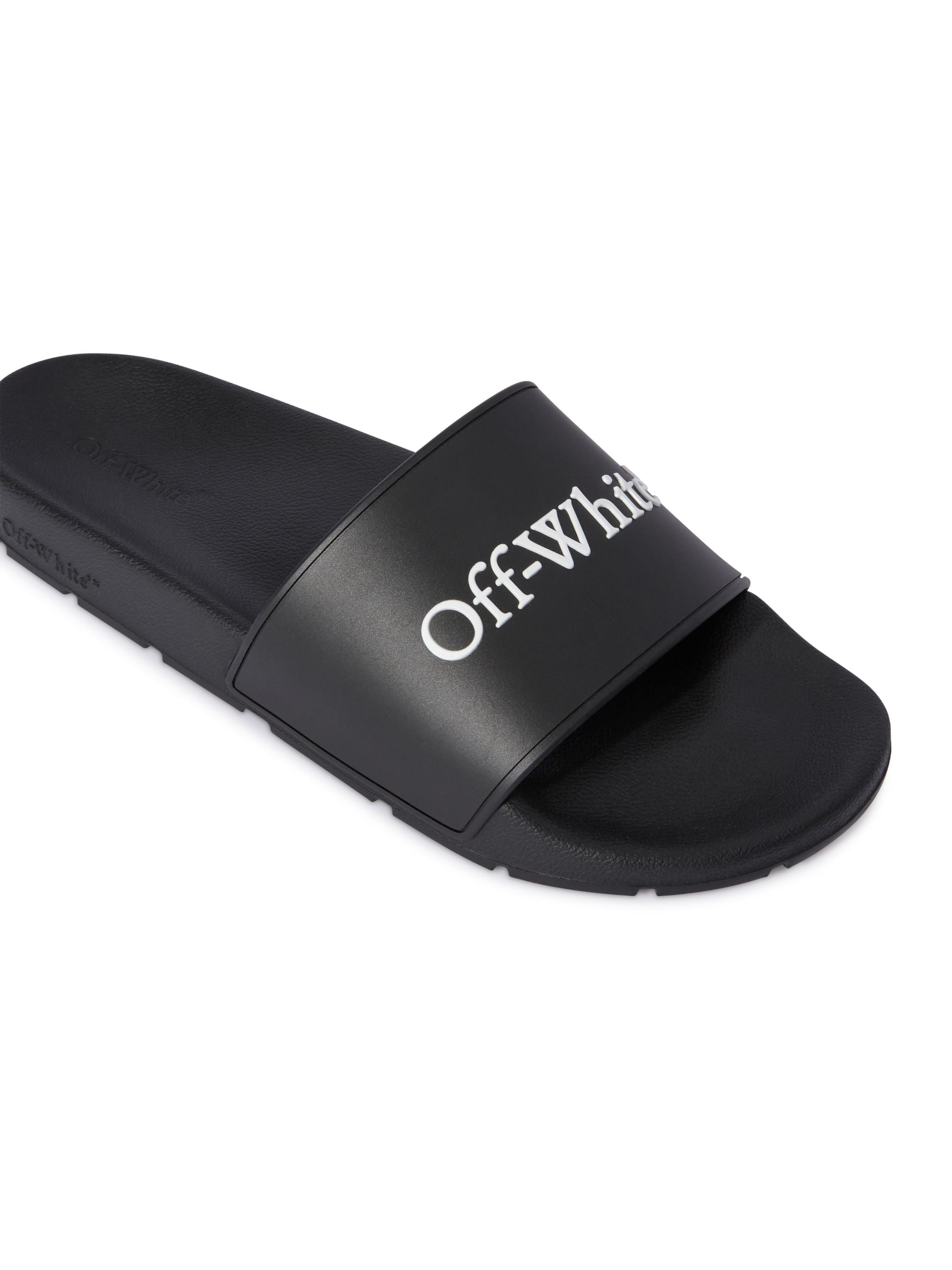 Off-White Bookish Sliders Womens Black