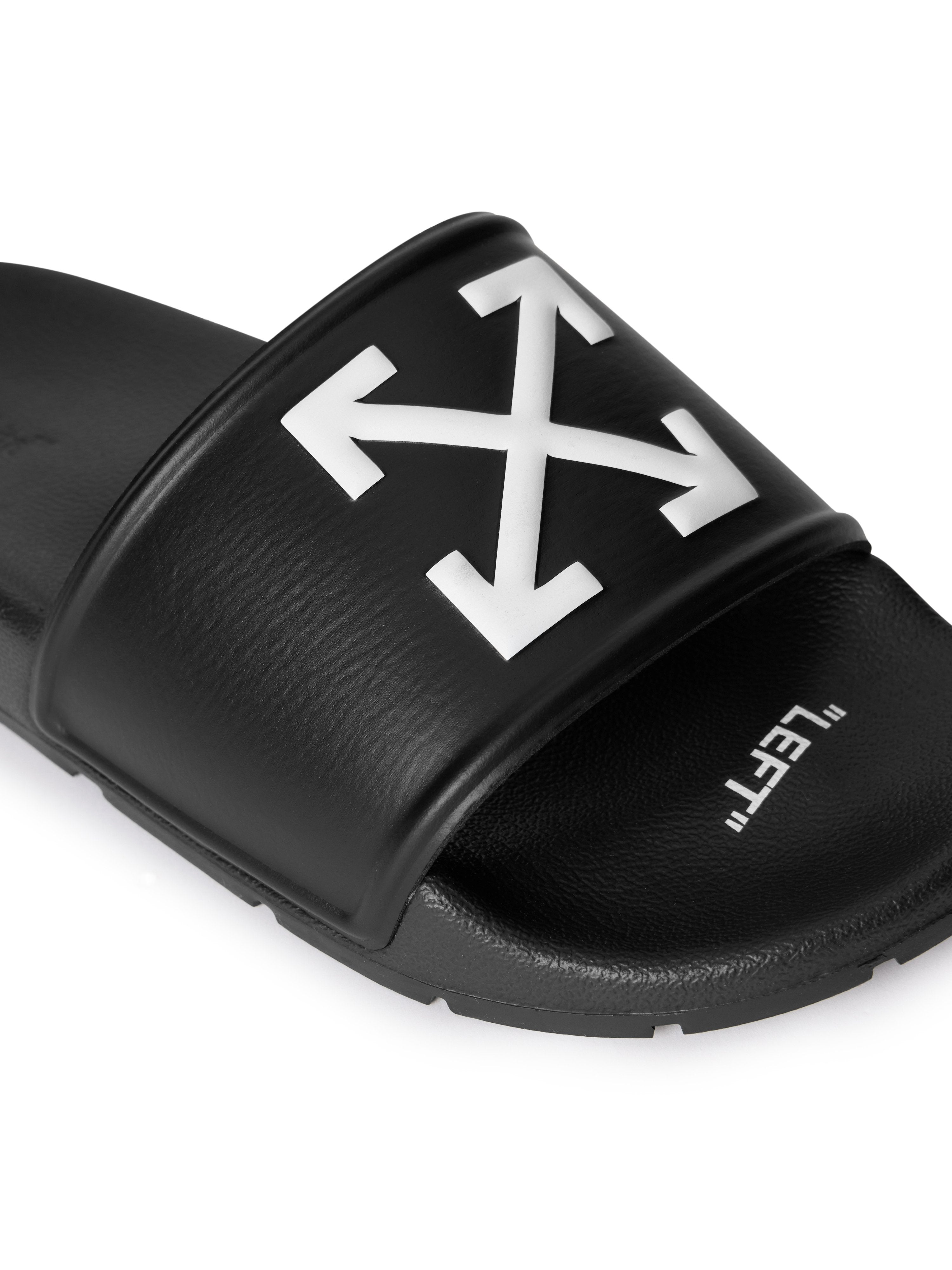 Off-White Arrow Slider Sandals Womens Black