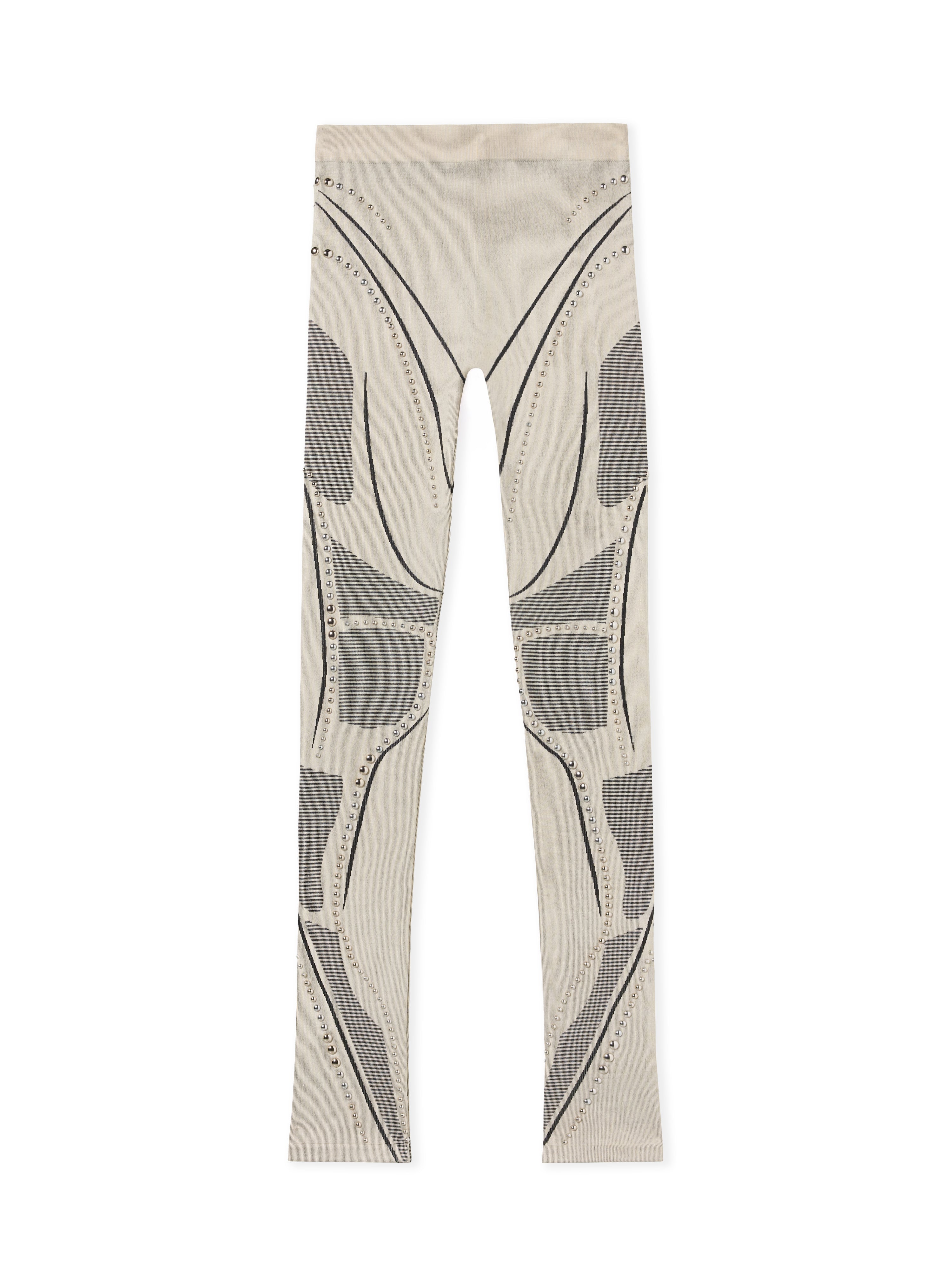 Off-White Studded Seamless Race Pants Beige
